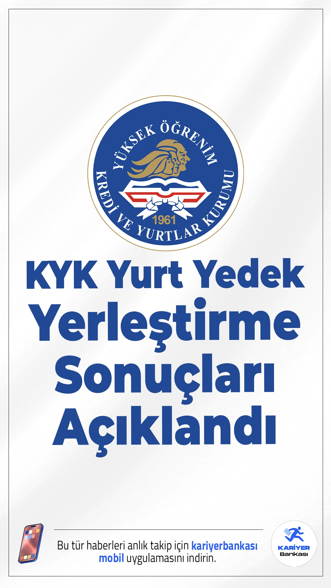 KYK Yurt Yedek Yerleştirme Sonuçları Açıklandı.Kredi ve Yurtlar Genel Müdürlüğü (KYGM), 2025-2026 eğitim öğretim yılına ait 24 Kasım 2025 tarihli yurt yedek yerleştirme sonuçlarını erişime açtı. Yerleştirme sonuçları Bakanlık duyuruları ekranı üzerinden çevrim içi olarak görüntülenebiliyor.