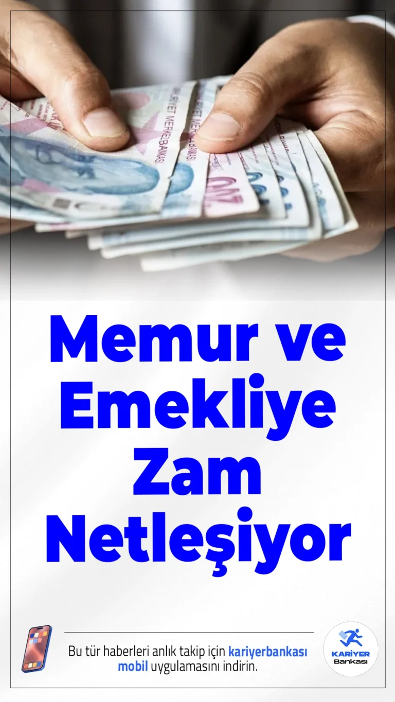 Memur ve Emekliye Zam Netleşiyor.Ocak ayında yapılacak zam oranı için belirleyici olacak 5 aylık enflasyon farkı, kasım verileriyle şekilleniyor. Milyonlar dikkat kesildi.