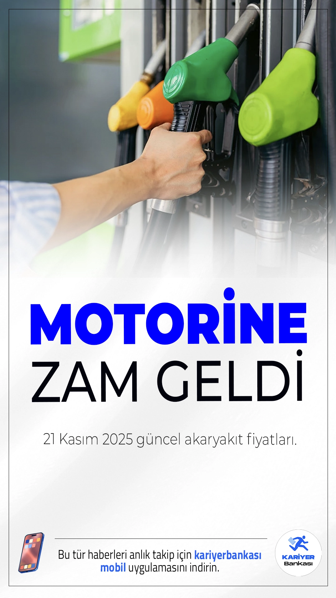 Akaryakıta Yeni Zam Geldi: 21 Kasım 2025 Güncel Akaryakıt Fiyatları.Motorin fiyatlarına yapılan zam pompaya yansıdı. 21 Kasım 2025 itibarıyla benzin, motorin ve LPG fiyatları yeniden güncellendi.