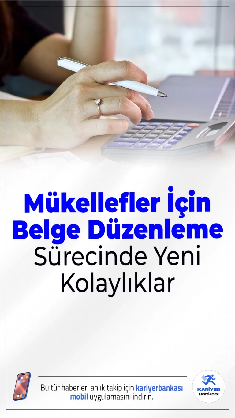 Mükellefler İçin Belge Düzenleme Sürecinde Yeni Kolaylıklar.Hazine ve Maliye Bakanlığı, 2026 yılında gerçek usule geçecek basit usul mükelleflerin belge temininde kolaylık sağlayan yeni düzenlemeyi Resmi Gazete’de yayımladı. Mükellefler artık belgeleri odalarından temin edebilecek.