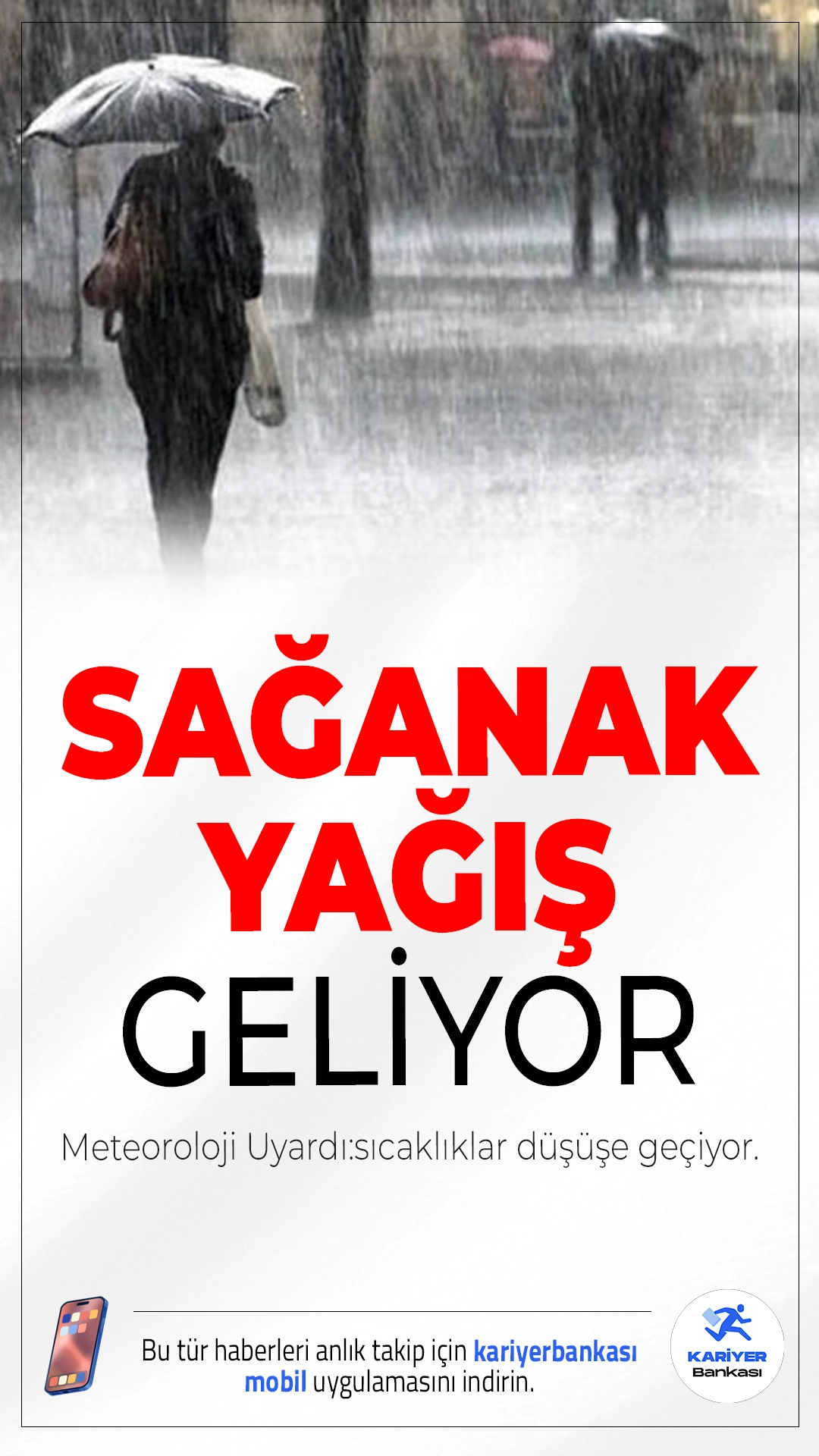 Meteoroloji Uyardı: Sağanak Yağış Geliyor! Sıcaklıklar Düşüşe Geçiyor – 11 Kasım 2025 Hava Durumu.Meteoroloji Genel Müdürlüğü, 11 Kasım 2025 Salı günü için sağanak yağış ve sıcaklık düşüşü uyarısında bulundu. Birçok ilde yağış beklenirken, kuzeybatıdan başlayarak hava sıcaklıkları da azalacak.