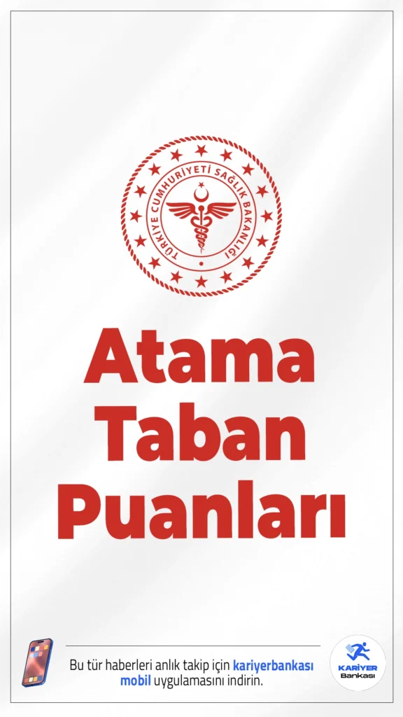 Sağlık Bakanlığı KPSS Atama Taban Puanları.Sağlık Bakanlığı 2025/5 KPSS atamalarında ön lisans taban puanları belli oldu. ÖSYM tarafından yayımlanan verilere göre, birçok bölümde taban puanlar netleşti. En düşük puan 71,41 ile Nükleer Tıp bölümünde oluştu. İşte bölüm bölüm taban puan listesi…