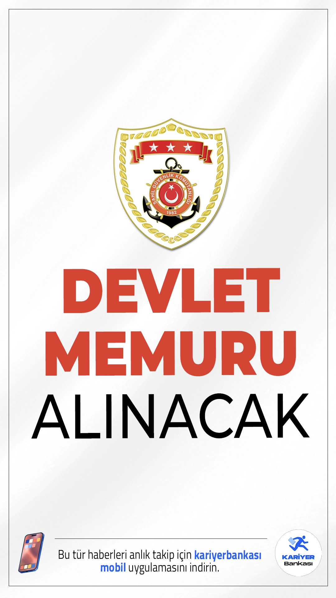 Sahil Güvenlik Komutanlığı Devlet Memuru Alımı Yapacak.İçişleri Bakanlığı Sahil Güvenlik Komutanlığı, 2025 yılı kapsamında farklı ünvanlarda istihdam edilmek üzere devlet memuru alımı yapacağını duyurdu. Başvuru tarihleri ve diğer detaylar bu haberimizde.