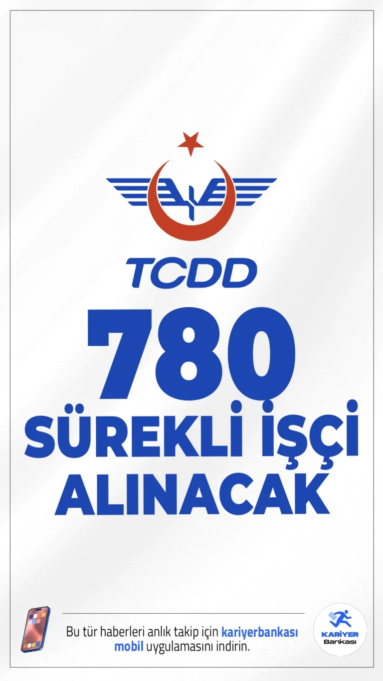 TCDD 780 Sürekli İşçi Alımı Yapacak.TCDD İşletmesi Genel Müdürlüğü, farklı şehirlerdeki işyerlerinde görevlendirilmek üzere toplam 780 sürekli işçi alımı gerçekleştireceğini duyurdu. Alımların 434’ü sözlü sınav, 346’sı ise noter kurası ile yapılacak. Detaylar ve başvuru şartları haberimizde!