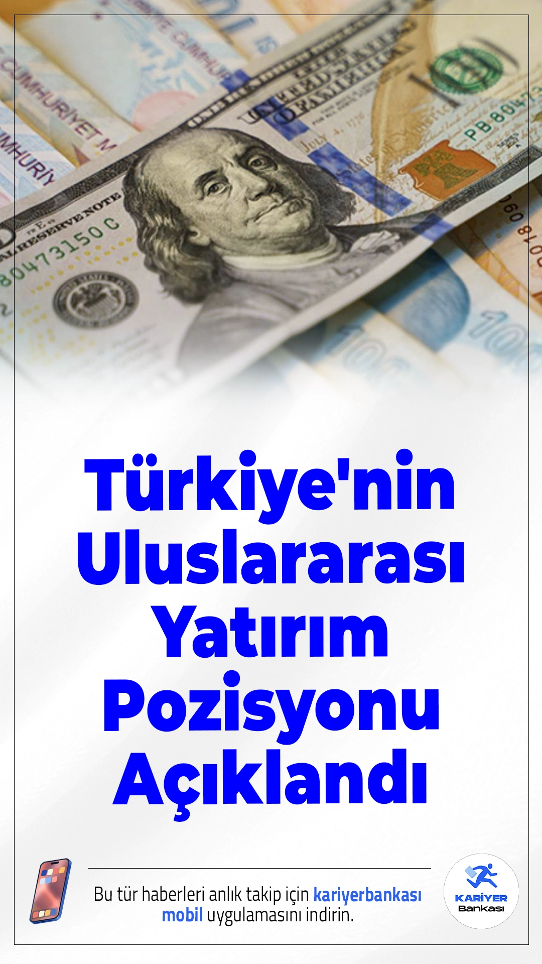 Türkiye'nin Uluslararası Yatırım Pozisyonu Açıklandı.Türkiye Cumhuriyet Merkez Bankası (TCMB), 2025 yılı Eylül ayına ait Uluslararası Yatırım Pozisyonu (UYP)verilerini yayımladı. Buna göre, Türkiye'nin net yatırım pozisyonu eksi 327,1 milyar dolar olarak kaydedildi.