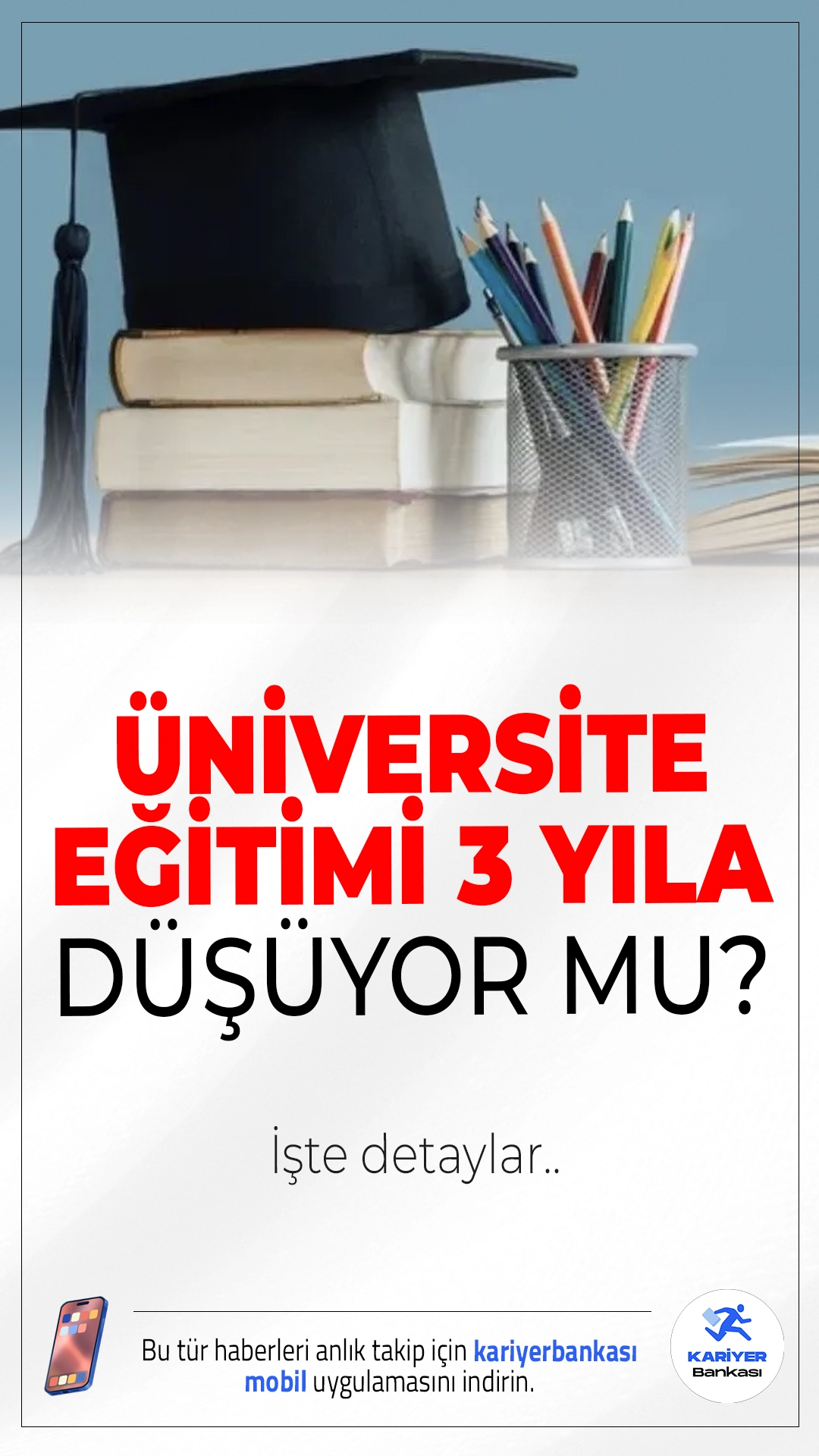 Üniversiteyi 3 Yılda Bitirme Dönemi 2026'da Başlıyor.YÖK, başarılı ve isteyen öğrencilerin üniversite eğitimlerini 3 yılda tamamlayabilmelerine imkân tanıyacak yeni bir modeli 2026 itibarıyla hayata geçiriyor.
