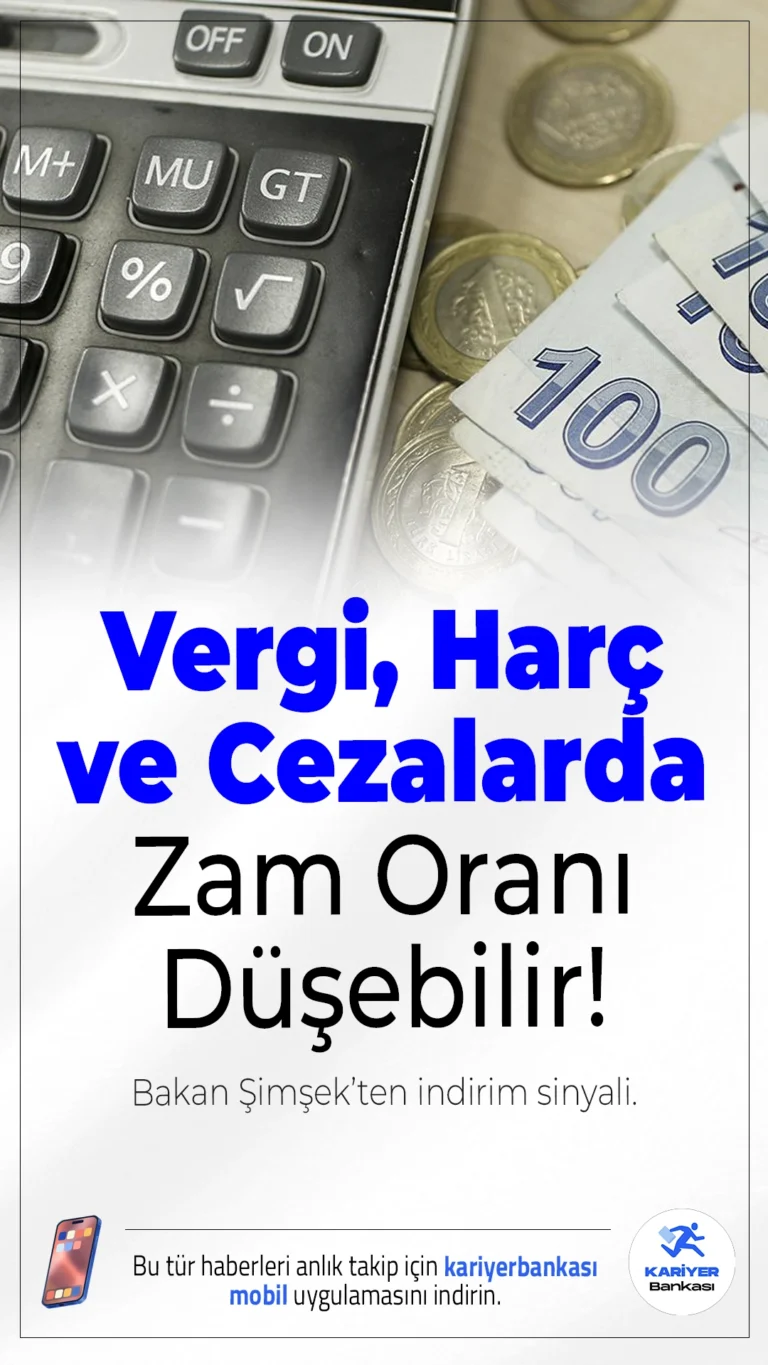 Vergi, Harç ve Cezalarda Zam Oranı Düşebilir! Bakan Şimşek’ten İndirim Sinyali.Hazine ve Maliye Bakanı Mehmet Şimşek, 2026 bütçesine yönelik yaptığı sunumda vergi, harç ve ceza artışlarının yeniden değerleme oranı (YDO) yerine enflasyon hedeflerine göre daha düşük seviyede yapılabileceğini belirtti.