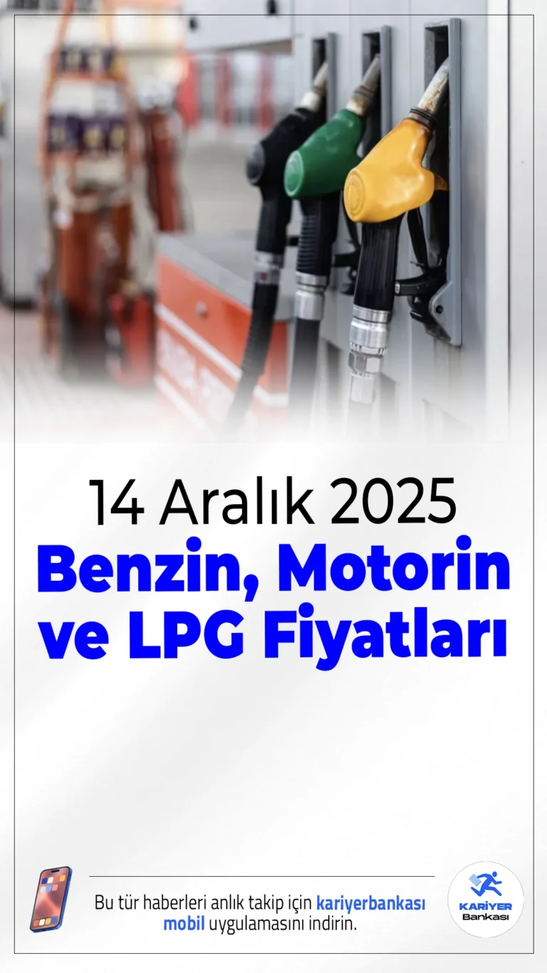 14 Aralık 2025 Benzin, Motorin ve LPG Fiyatları.Döviz kuru, brent petrol fiyatları ve vergi artışlarının etkisiyle dalgalanmaya devam eden akaryakıt fiyatları, sürücüler tarafından yakından takip ediliyor. 14 Aralık 2025 Pazar günü itibarıyla İstanbul, Ankara ve İzmir’de benzin, motorin ve LPG fiyatlarında son durum şöyle: