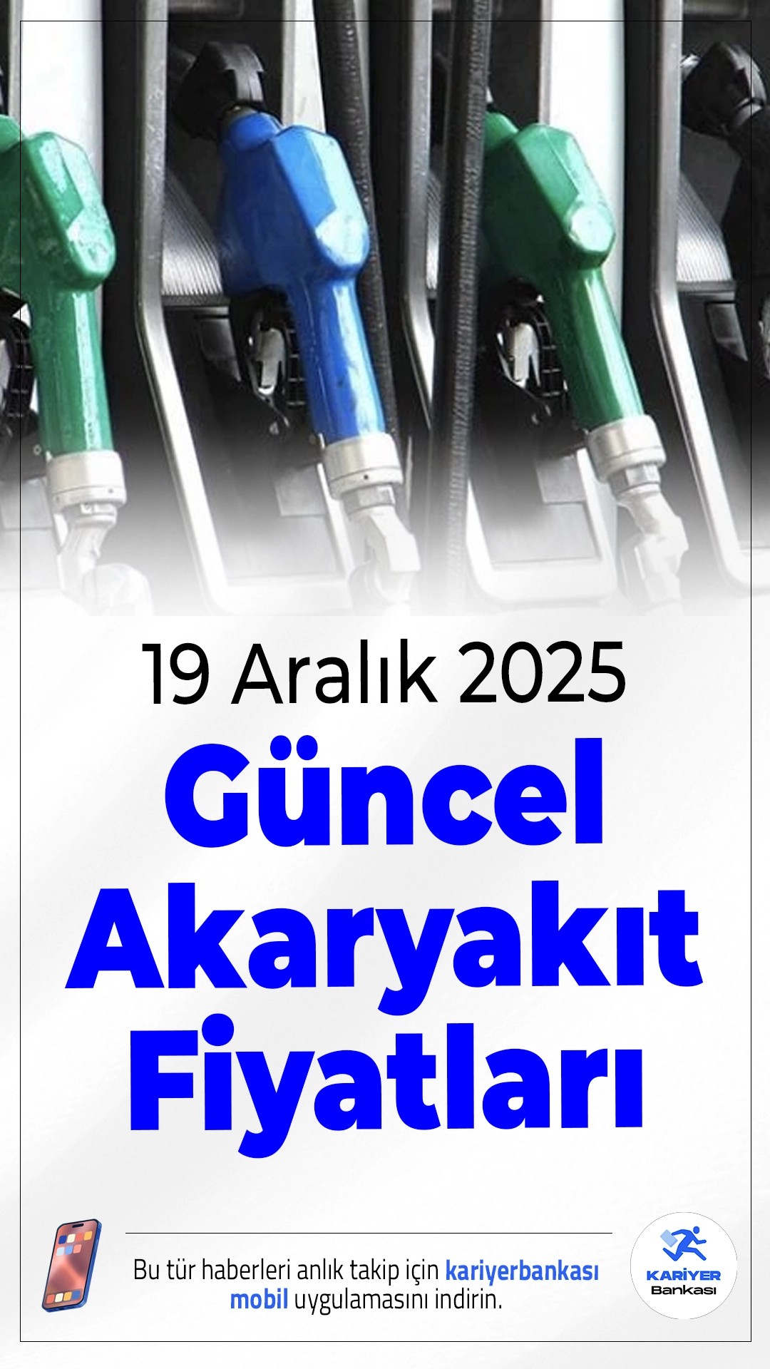 19 Aralık 2025 Güncel Akaryakıt Fiyatları Açıklandı.Döviz kuru ve Brent petrol fiyatlarındaki dalgalanma sonrası vatandaşlar akaryakıt fiyatlarını yakından takip ediyor. Peki benzin, motorin ve LPG fiyatları bugün ne kadar?