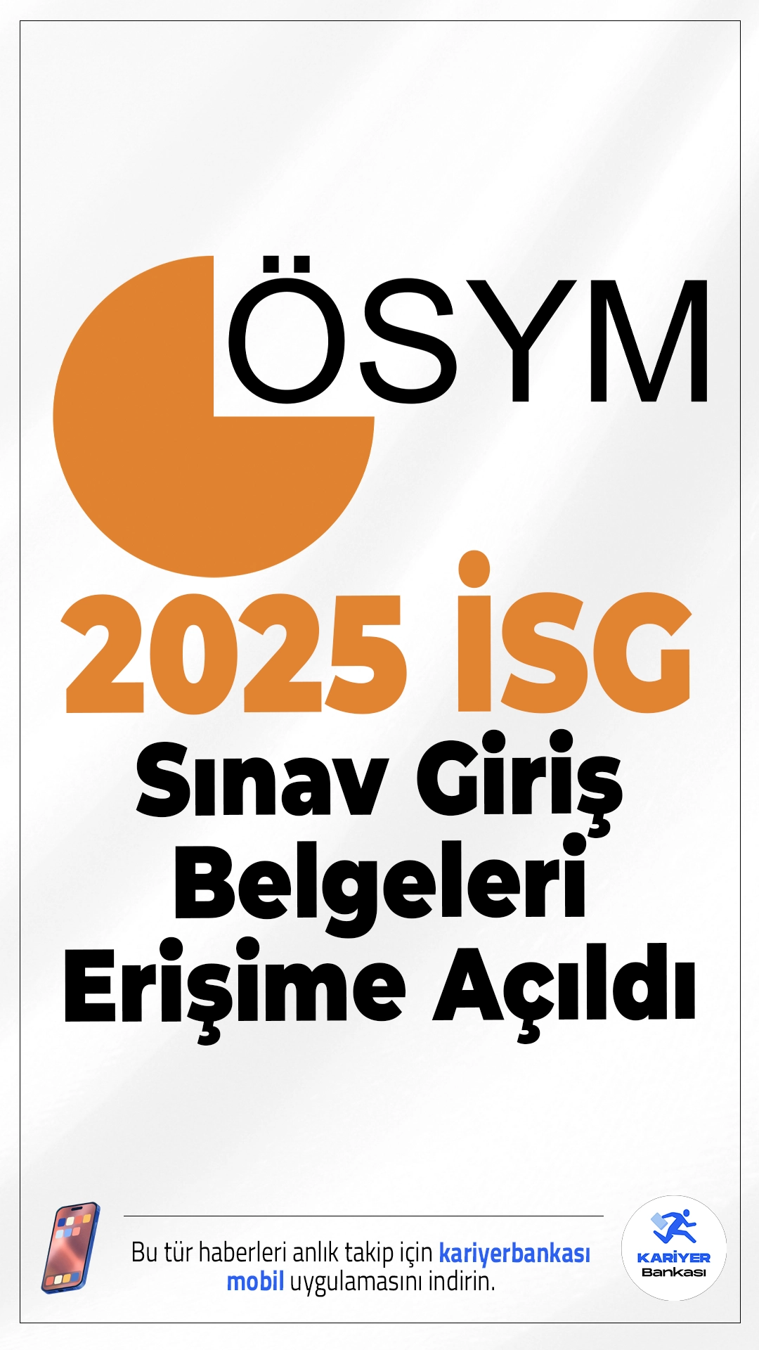 2025 İSG Sınav Giriş Belgeleri Erişime Açıldı.ÖSYM sayfasından yayımlanan duyuruda, 7 Aralık 2025 tarihinde uygulanacak 2025 İş Sağlığı ve Güvenliği Genel Müdürlüğü İş Yeri Hekimliği ve İş Güvenliği Uzmanlığı Sınavı’nın (2025-İSG) adaylarının, sınava girecekleri bina/salonlara atanma işlemlerinin tamamlandığı aktarıldı.