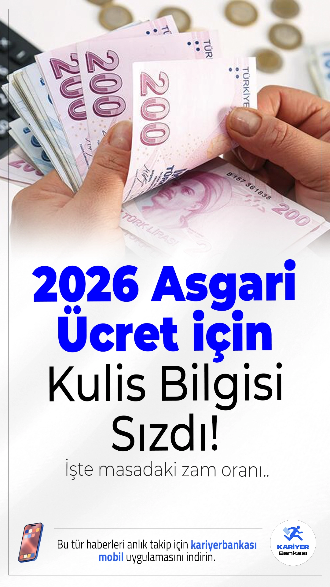 2026 Asgari Ücret için Kulis Bilgisi Sızdı! İşte Konuşulan Zam Oranı.Asgari ücret tespit sürecinde gözler üçüncü toplantıya çevrildi. Kulislerden sızan bilgilere göre 2026 yılı için düşünülen zam oranı netleşmeye başladı.