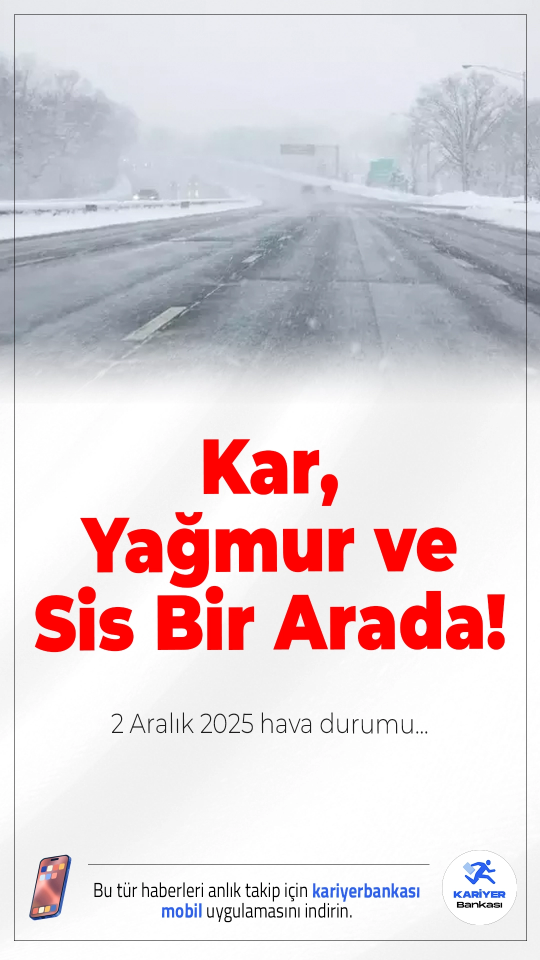 Bugün Hava Nasıl Olacak? Kar, Yağmur ve Sis Bir Arada!Yurdun kuzey ve doğusunda bulutlu hava etkisini sürdürüyor. Doğu Karadeniz ile Doğu Anadolu'nun yükseklerinde kar bekleniyor.