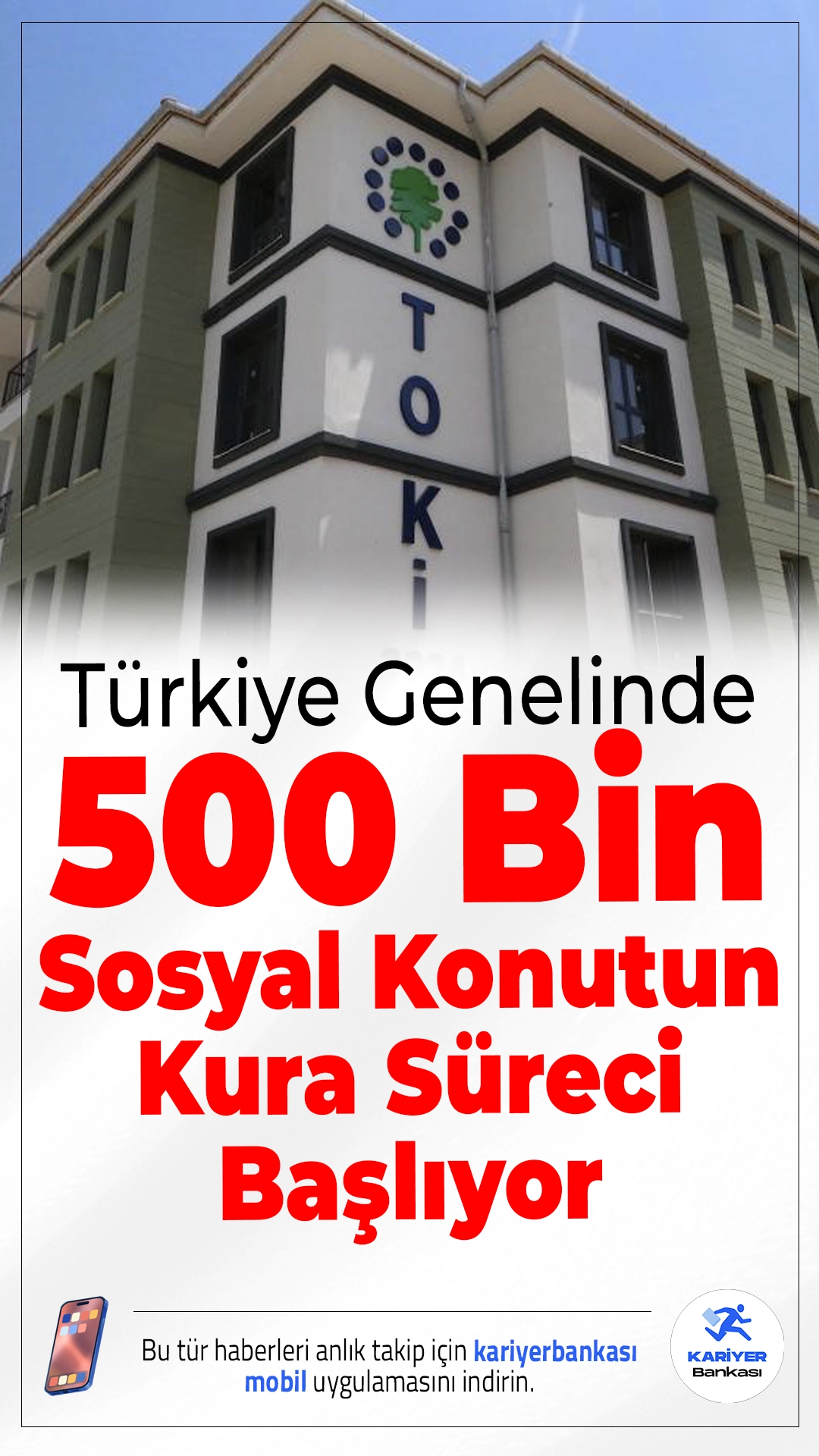 500 Bin Sosyal Konut'ta İlk Kura 29 Aralık’ta Çekiliyor.500 bin sosyal konutu kapsayan Yüzyılın Konut Projesi’nde ilk adım atılıyor. İlk kura çekimi 29 Aralık’ta yapılacak, teslimatlar Mart 2027’de başlayacak.