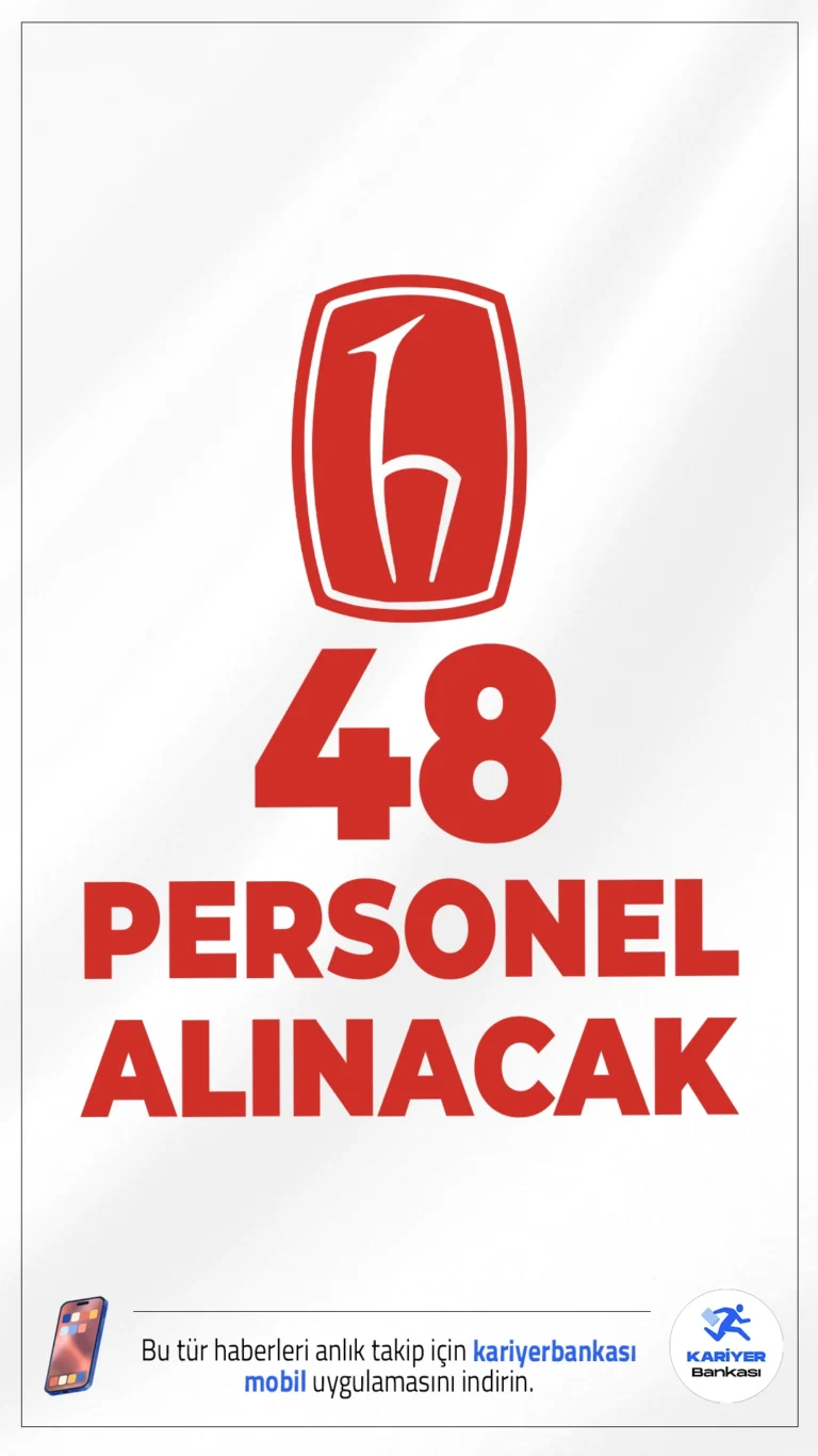 Hacettepe Üniversitesi 48 Personel Alımı Yapacak.Hacettepe Üniversitesi, üniversite hastanelerinde istihdam edilmek üzere 657 sayılı Devlet Memurları Kanunu’nun 4/B maddesi kapsamında toplam 48 sözleşmeli personel alımı yapacağını duyurdu. Alımlar, KPSS (B) grubu puan sıralaması esas alınarak gerçekleştirilecek. Başvuru şartları ve kontenjanlar haberimizde.