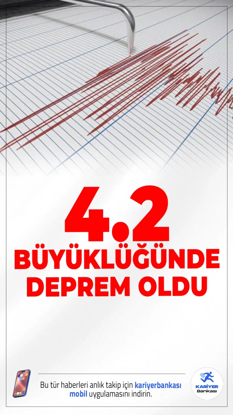 Hatay’da 4.2 Büyüklüğünde Deprem Oldu.AFAD’ın paylaştığı bilgiye göre, 15 Aralık 2025 saat 12:20’de, Hatay’ın Antakya ilçesinde meydana gelen depremin büyüklüğü 4.2 (Mw) olarak ölçüldü.