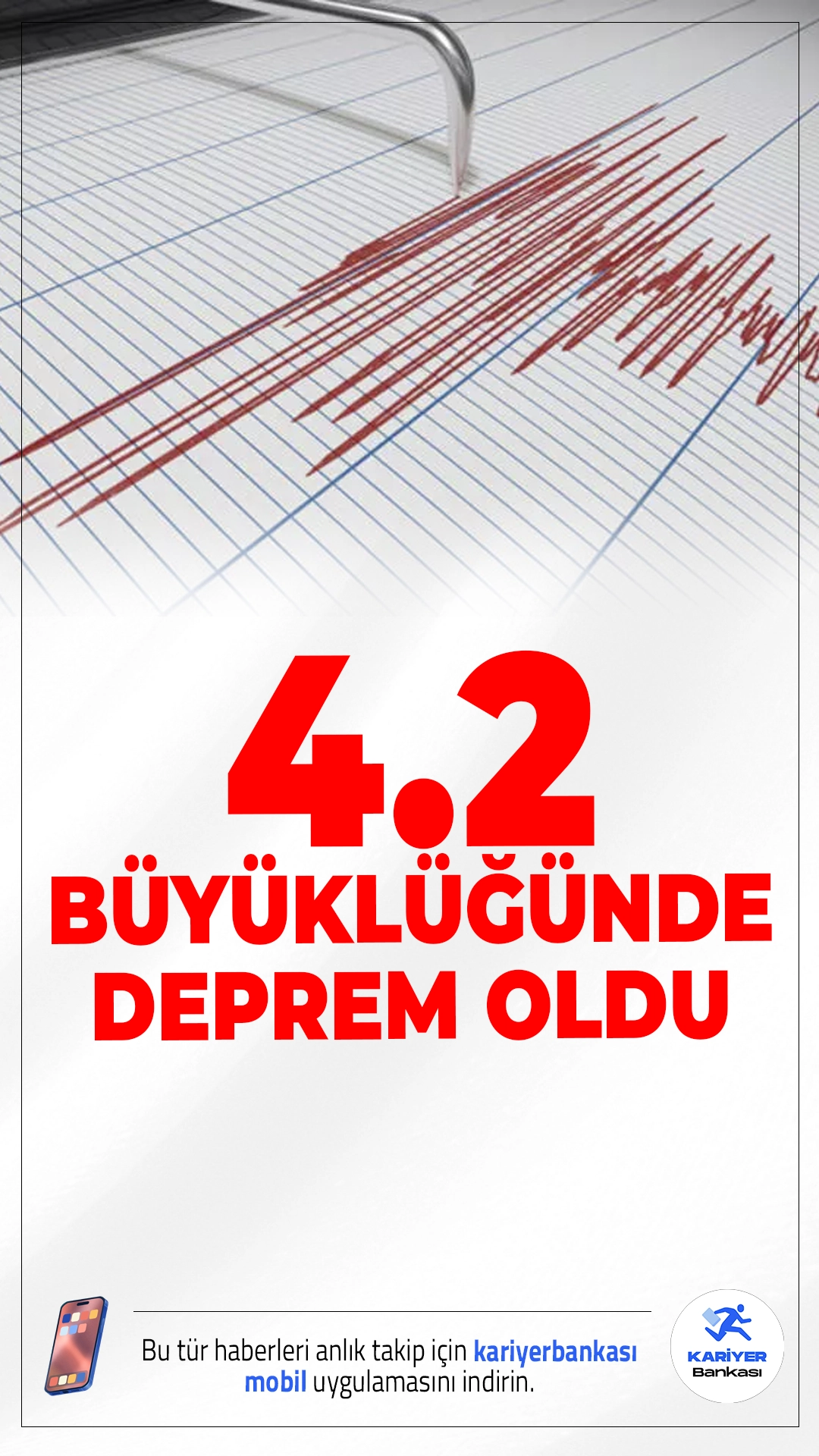 Hatay’da 4.2 Büyüklüğünde Deprem Oldu.AFAD’ın paylaştığı bilgiye göre, 15 Aralık 2025 saat 12:20’de, Hatay’ın Antakya ilçesinde meydana gelen depremin büyüklüğü 4.2 (Mw) olarak ölçüldü.