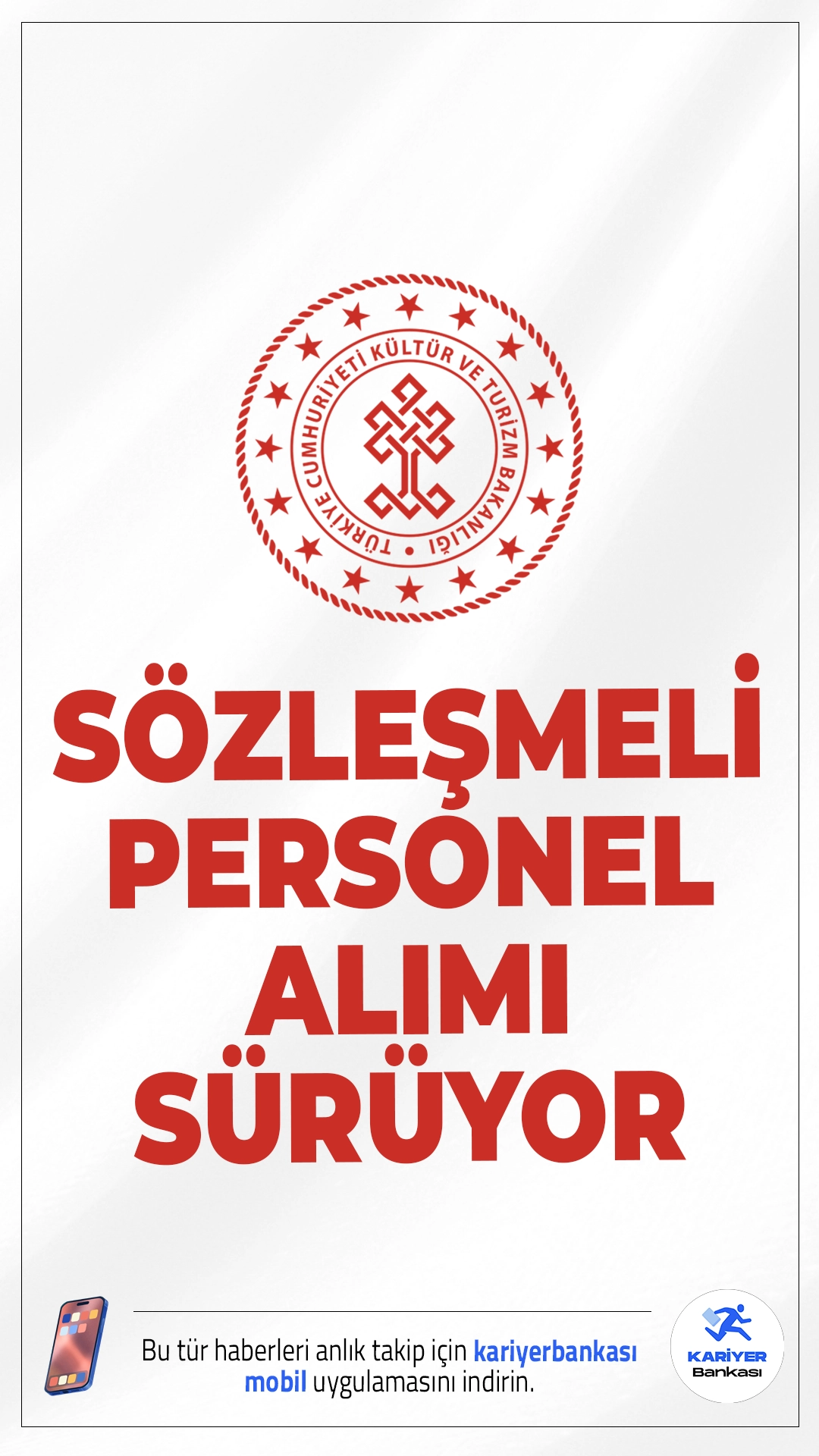 Kültür Bakanlığı 27 Personel Alımı Başvuruları Sürüyor.Kültür ve Turizm Bakanlığı personel alımı başvuruları devam ediyor.Resmi Gazete'de yayımlanan duyuruda, Kültür Bakanlığına Büro Personeli, Koruma ve Güvenlik Görevlisi, Şoför ve Temizlik Personeli ünvanlarında sözleşmeli personel alımı yapılacağı aktarıldı.Başvuru sayfası ve kontenjanlar bu haberimizde.