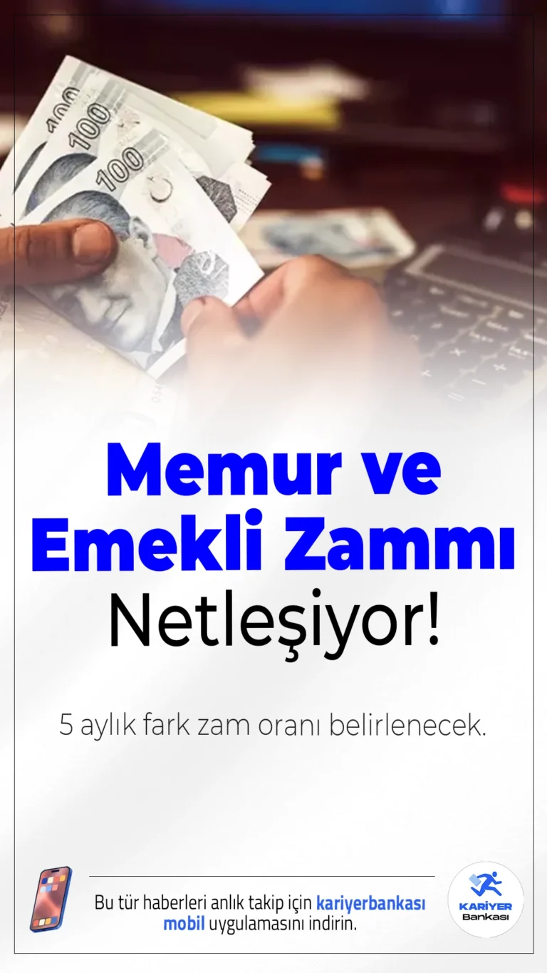 Memur ve Emekli Zammı İçin Gözler Kasım Enflasyonunda: 5 Aylık Fark Zam Oranını Belirleyecek.Memur ve emeklilerin maaş zammını şekillendirecek en kritik verilerden biri olan kasım ayı enflasyonu bugün saat 10.00'da açıklanacak. Zam oranı büyük ölçüde netleşecek.