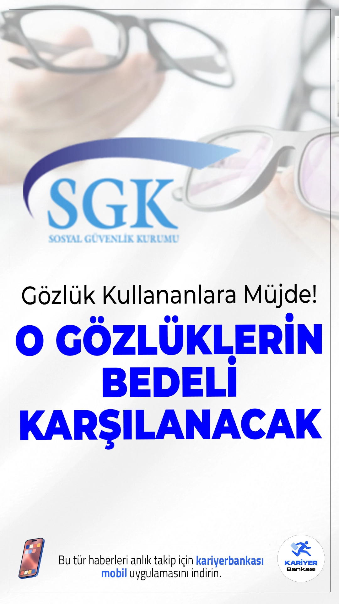 Gözlük Kullananlara Müjde! SGK Artık Çok Odaklı Gözlük Masraflarını da Karşılayacak.10 Aralık 2025 tarihli Resmî Gazete’de yayımlanan yeni düzenleme ile SGK, aynı reçetede uzak ve yakın gözlük yazılan hastaların çok odaklı (multifokal) gözlük tercih etmesi durumunda bu gözlüğün bedelini de karşılayacak. Bu gelişme, özellikle yaşa bağlı görme problemi yaşayan milyonlarca vatandaş için büyük kolaylık sağlayacak.