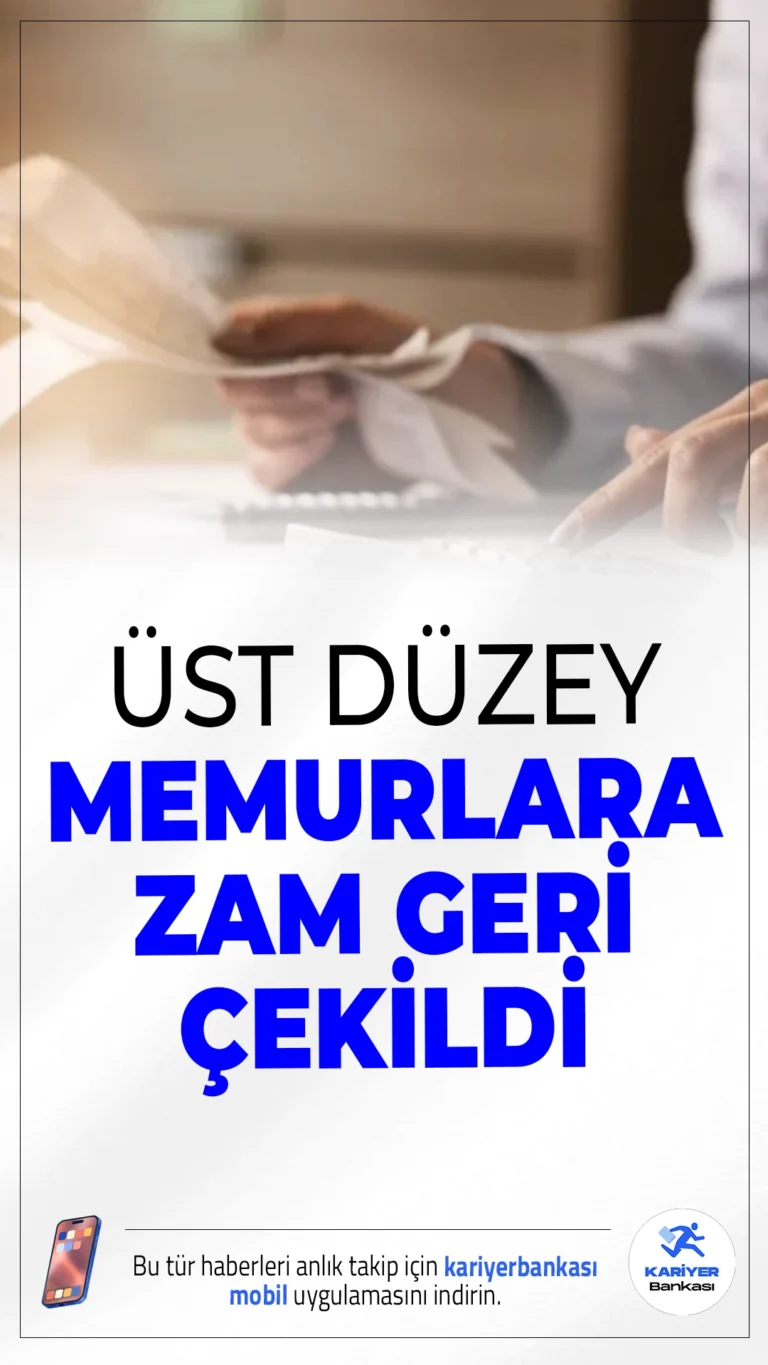 Memurlara 30 Bin TL Zam Geri Çekildi: Yeni Düzenleme Yolda.Kariyer meslek memurlarına 30 bin TL’ye kadar ek zam yapılmasını öngören teklif, gelen tepkiler üzerine geri çekiliyor. Hükümet, daha kapsayıcı bir düzenleme hazırlığında.