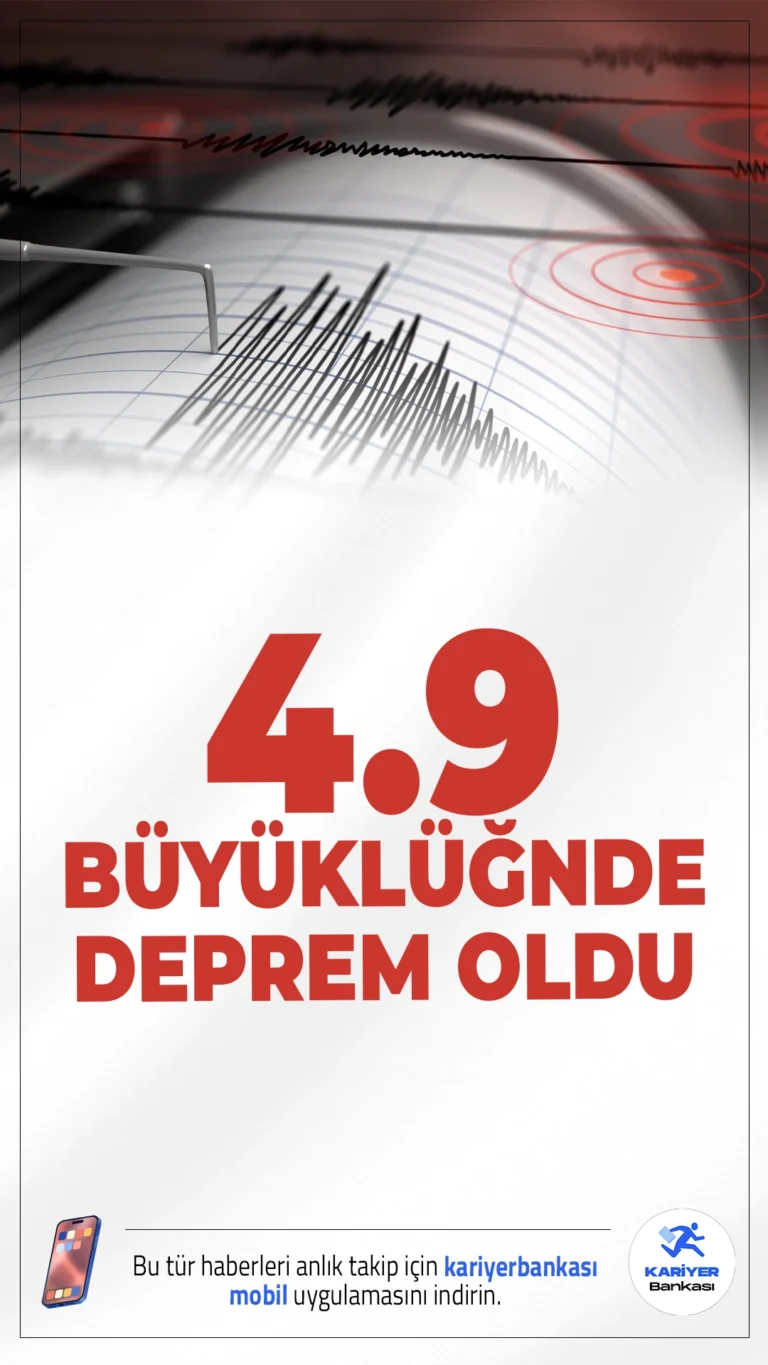 Antalya'da 4.9 Büyüklüğünde Deprem Oldu.Antalya'nın Serik ilçesi 8 Aralık 2025 günü öğle saatlerinde 4.9 büyüklüğünde bir depremle sarsıldı. Depremin derinliği ise 28.25 kilometre olarak ölçüldü.