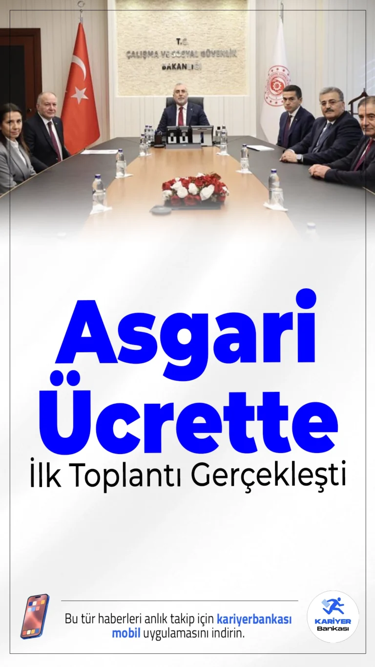 Asgari Ücrette İlk Toplantı Yapıldı.2026 yılında geçerli olacak asgari ücretin belirlenmesi için süreç resmen başladı. İşçi, işveren ve hükümet temsilcilerinden oluşan Asgari Ücret Tespit Komisyonu, ilk toplantısını Çalışma ve Sosyal Güvenlik Bakanlığı ev sahipliğinde gerçekleştirdi.