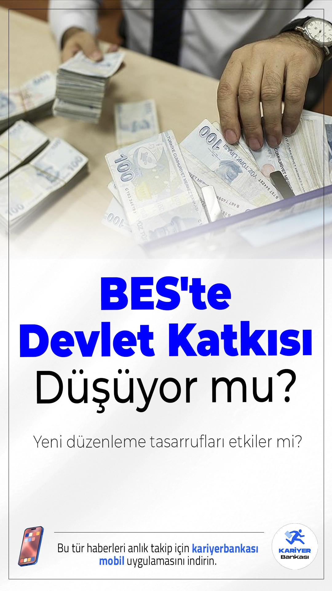BES'te Devlet Katkısı Düşüyor mu? Yeni Düzenleme Tasarrufları Etkiler mi?Bireysel Emeklilik Sistemi’nde (BES) devlet katkısı oranının yüzde 30'dan yüzde 20'ye düşürülmesi gündemde. Sektör temsilcileri ise oran için farklı bir çözüm önerisi sunuyor.