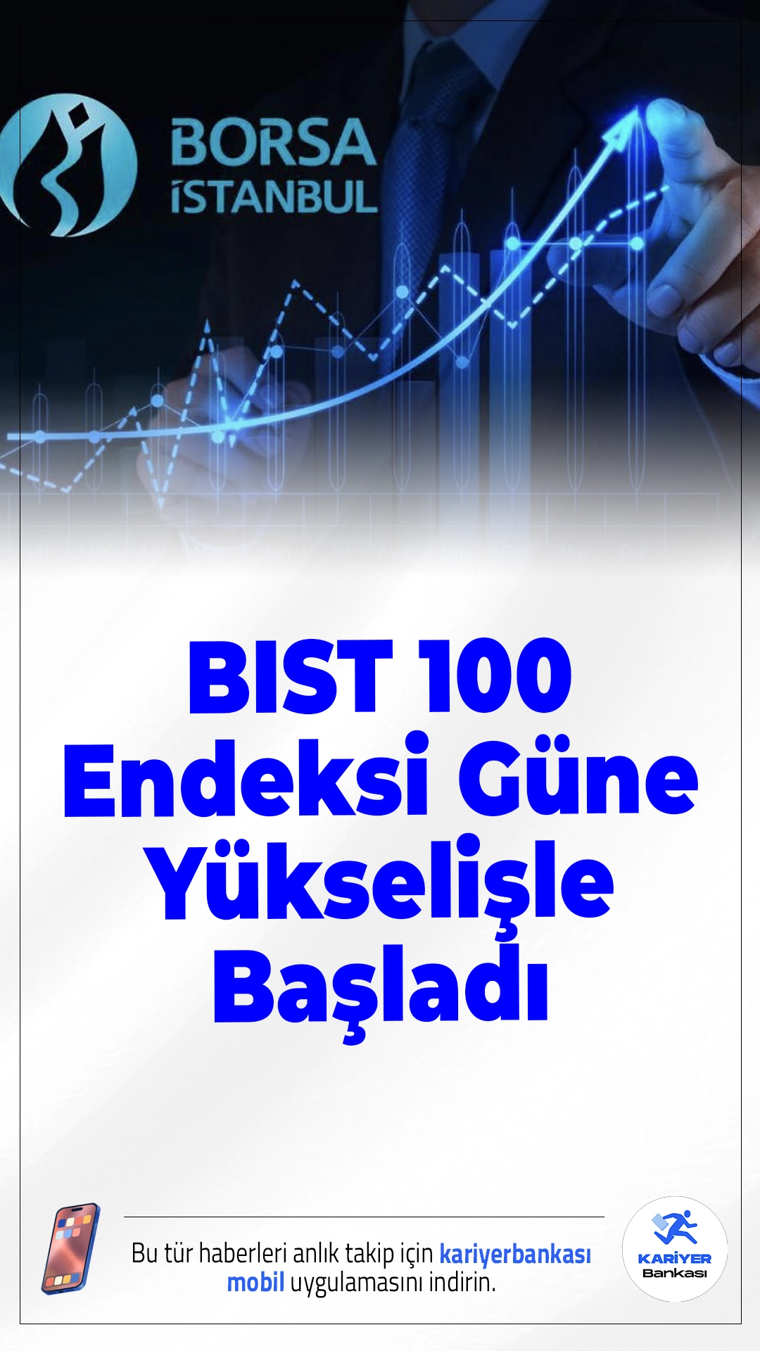 BIST 100 Endeksi Güne Yükselişle Başladı.Borsa İstanbul'da haftanın son işlem günü yükselişle başladı. BIST 100 endeksi güne yüzde 0,34 artışla 11.378,44 puandan giriş yaptı.