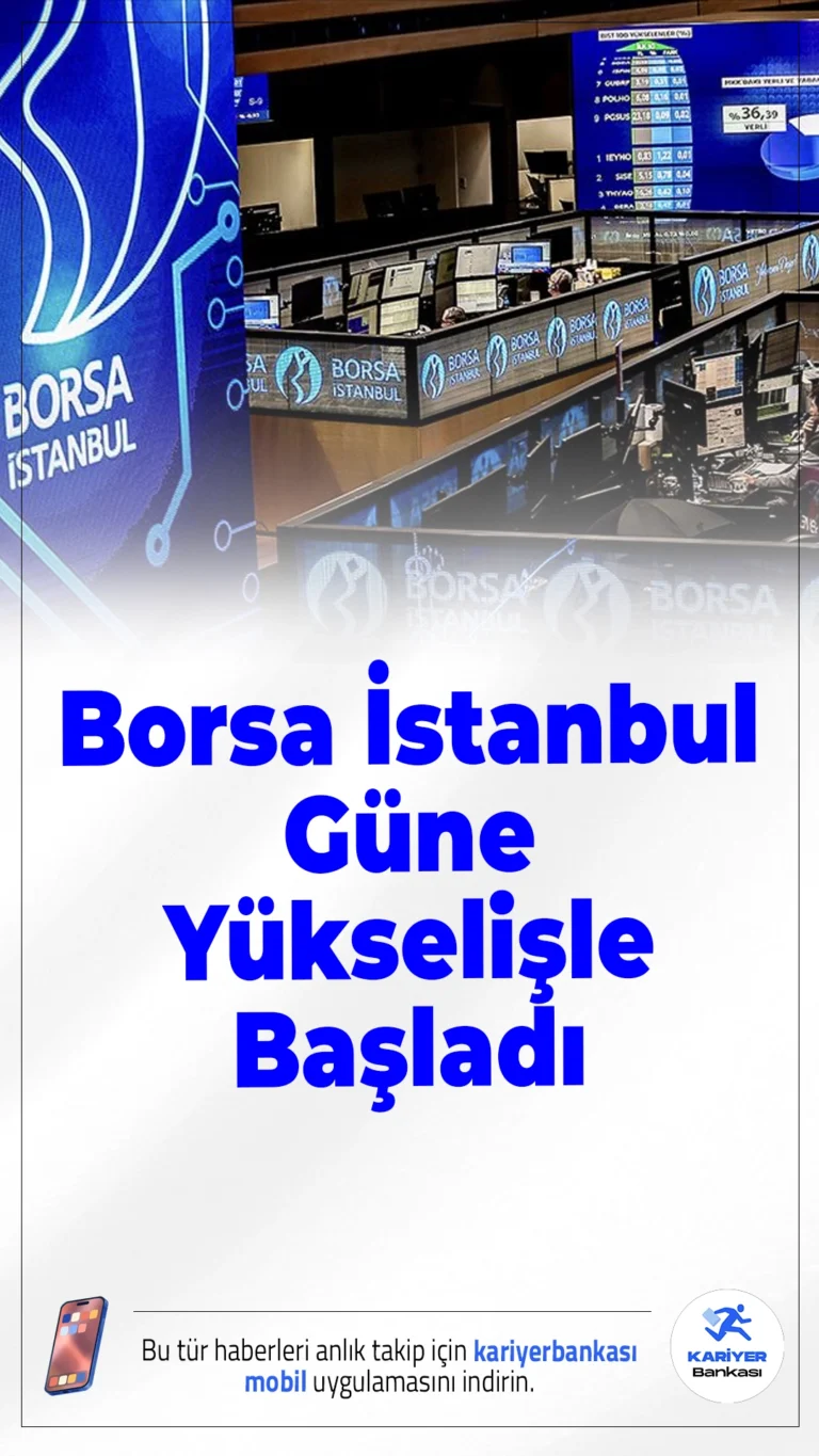 Borsa İstanbul Güne Yükselişle Başladı: BIST 100 Endeksi 11.082 Puanda.Borsa İstanbul, haftaya pozitif bir başlangıç yaptı. BIST 100 endeksi, açılışta yüzde 0,68 artışla 11.082 puana yükseldi.