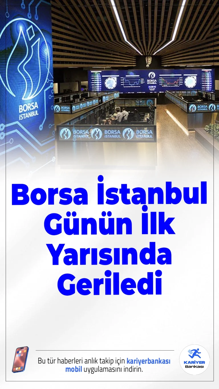 Borsa İstanbul Günün İlk Yarısında Geriledi.Borsa İstanbul'da BIST 100 endeksi, 26 Aralık 2025’in ilk yarısında yüzde 0,65 gerileyerek 11.262 puan seviyelerine düştü. Bankacılık ve holding hisseleri değer kaybetti.