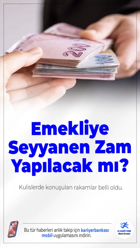 Emekliye Seyyanen Zam Yapılacak mı? Kulislerde Konuşulan Rakamlar Belli Oldu.Asgari ücretin açıklanmasının ardından emeklilerin maaş zammına ilişkin beklentiler arttı. Sosyal Güvenlik Uzmanı İsa Karakaş, TGRT Haber’de seyyanen zam konusunda çarpıcı kulis bilgileri paylaştı. Ocak 2026 zammı ne kadar olacak? İşte detaylar...