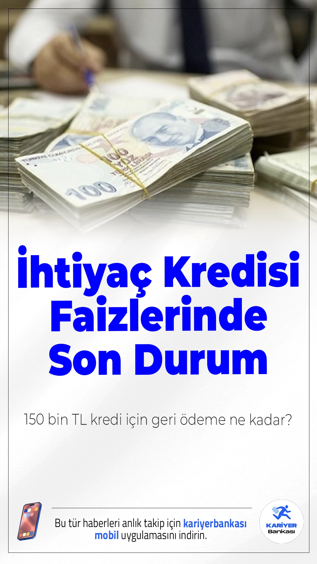 İhtiyaç Kredisi Faizlerinde Son Durum: 150 Bin TL Kredi İçin Geri Ödeme Ne Kadar?Yılın son ayına girilirken bankaların ihtiyaç kredisi faiz oranları merak konusu oldu. Nakit ihtiyacı olan bireyler, faizlerde indirim olup olmadığını ve en uygun kredi seçeneğini araştırıyor. İşte 150 bin TL ihtiyaç kredisi için güncel tablo ve banka banka faiz oranları…