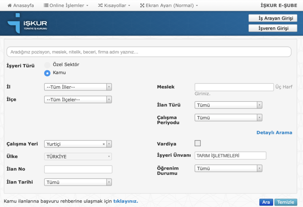 TİGEM 254 İşçi Alımı