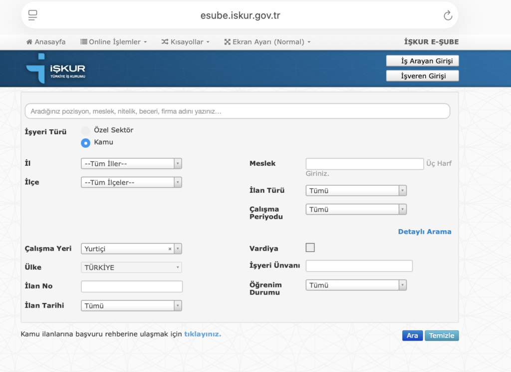 İl Sağlık Müdürlüğü, Öğretmenevleri ve Belediyelere İşçi Alımı Başladı