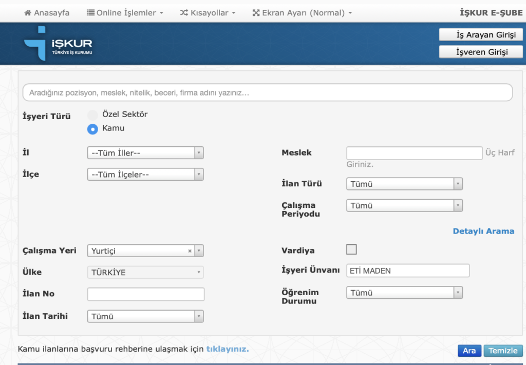 Eti Maden 185 İşçi Alımı 