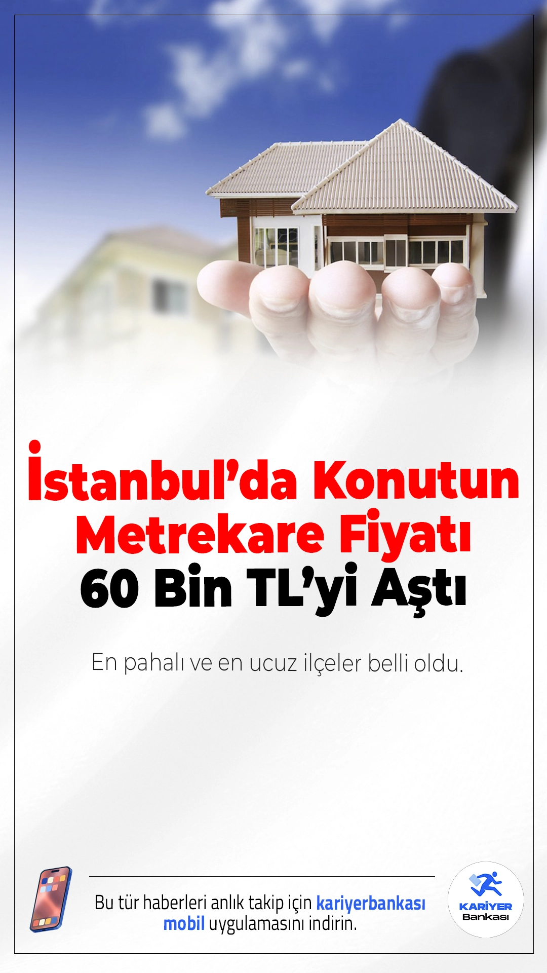 İstanbul’da Konut Metrekare Fiyatı 60 Bin TL’yi Aştı!2025 yılının sonunda İstanbul'da konut fiyatları tarihi seviyelere ulaştı. Şehir genelinde ortalama metrekare fiyatı 60 bin TL’ye dayandı. Artışta ulaşım projeleri ve deprem kaygısı etkili oldu.