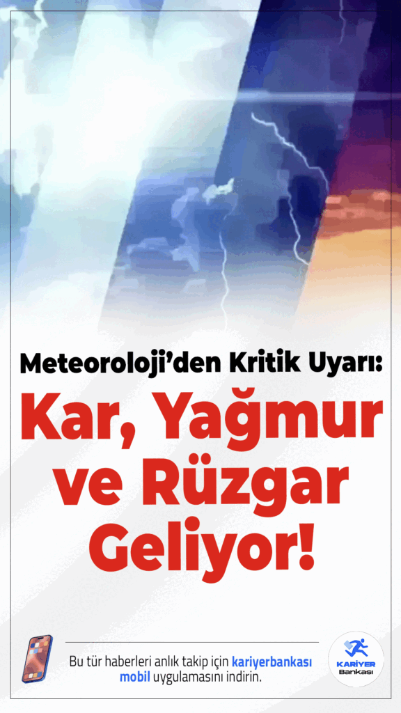 Meteoroloji’den Kritik Uyarı: Kar, Yağmur ve Rüzgar Geliyor! 16 Aralık 2025 Salı günü için Meteoroloji’den yağış ve kuvvetli rüzgar uyarısı geldi. Sıcaklıklar iç ve doğu kesimlerde düşerken, bazı bölgelerde kar yağışı etkili olacak.