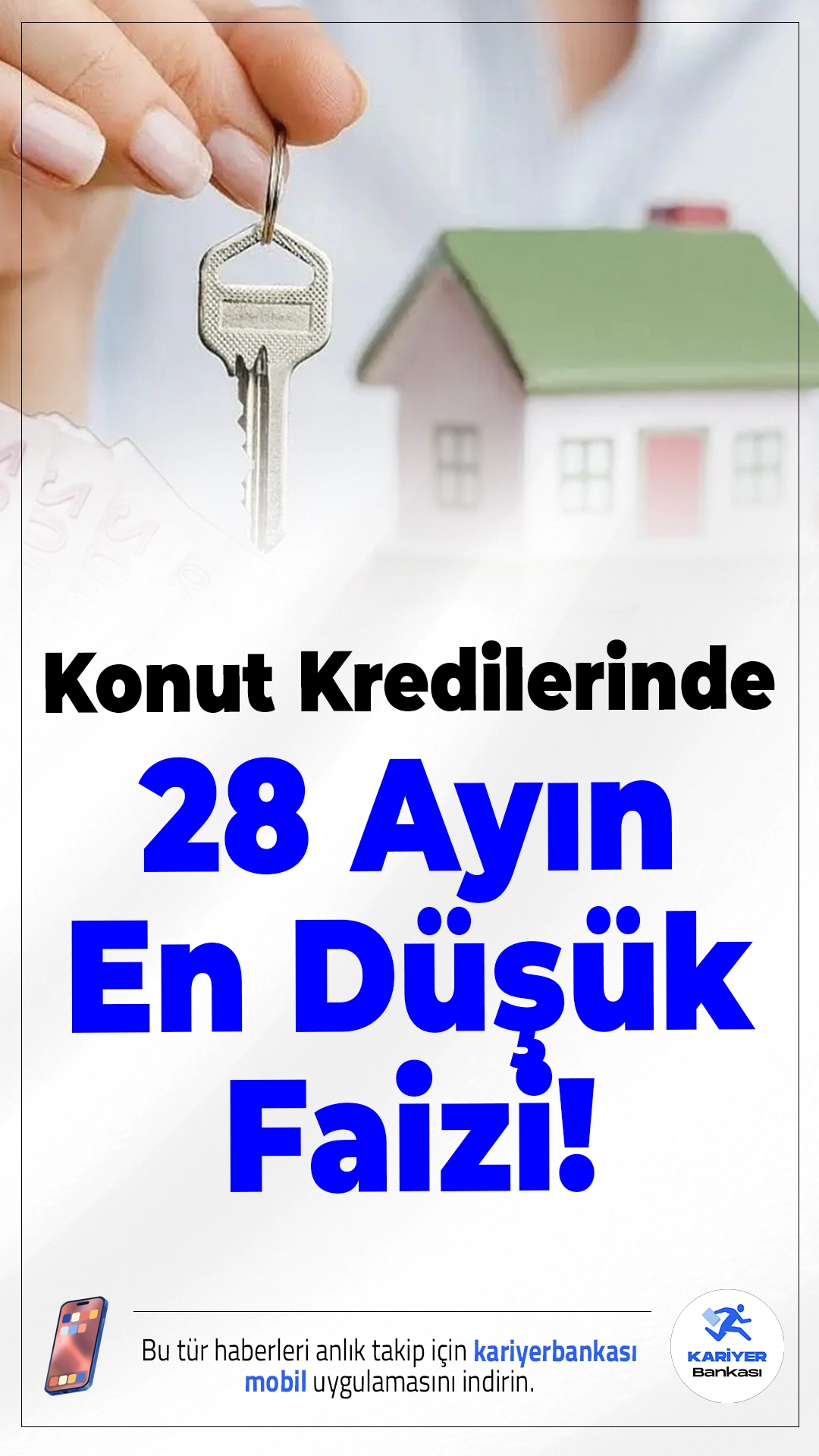 Konut Kredilerinde 28 Ayın En Düşük Faizi! Banka Banka 1 ve 3 Milyon TL Geri Ödeme Hesapları.Merkez Bankası'nın hamleleri sonrası konut kredisi faizleri 28 ayın en düşük seviyesine geriledi. Ev hayali kuranlar için fırsatlar bankaların sunduğu oranlarla şekilleniyor. İşte 1 milyon ve 3 milyon TL’lik konut kredilerinde güncel taksit ve toplam ödeme hesapları…