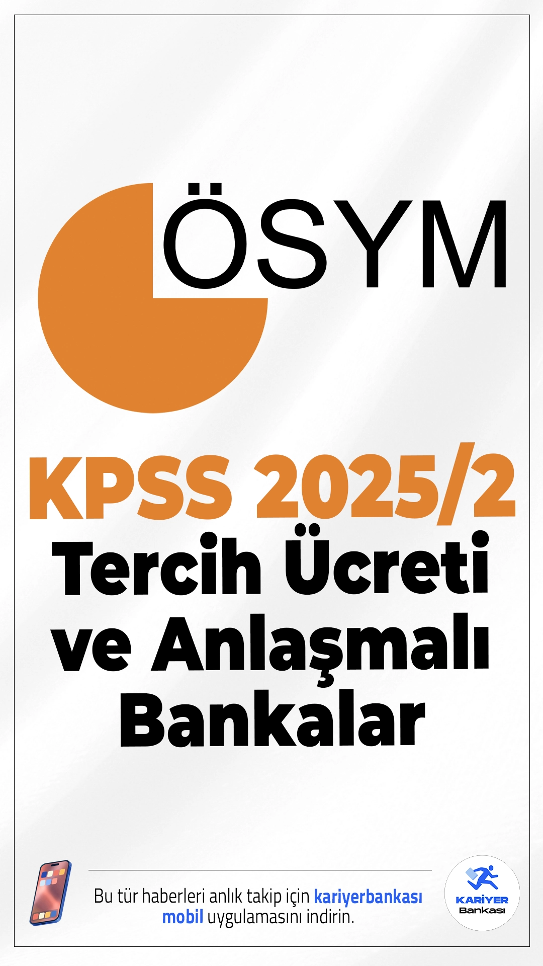 KPSS 2025/2 Tercih Ücreti ve Anlaşmalı Bankalar.Adayların KPSS 2025/2 merkezi yerleştirme tercihlerinde yerleştirme ücreti ödemesi gerekiyor. Ödemeler ÖSYM’nin anlaşmalı bankaları ve internet sistemi üzerinden yapılabilecek.
