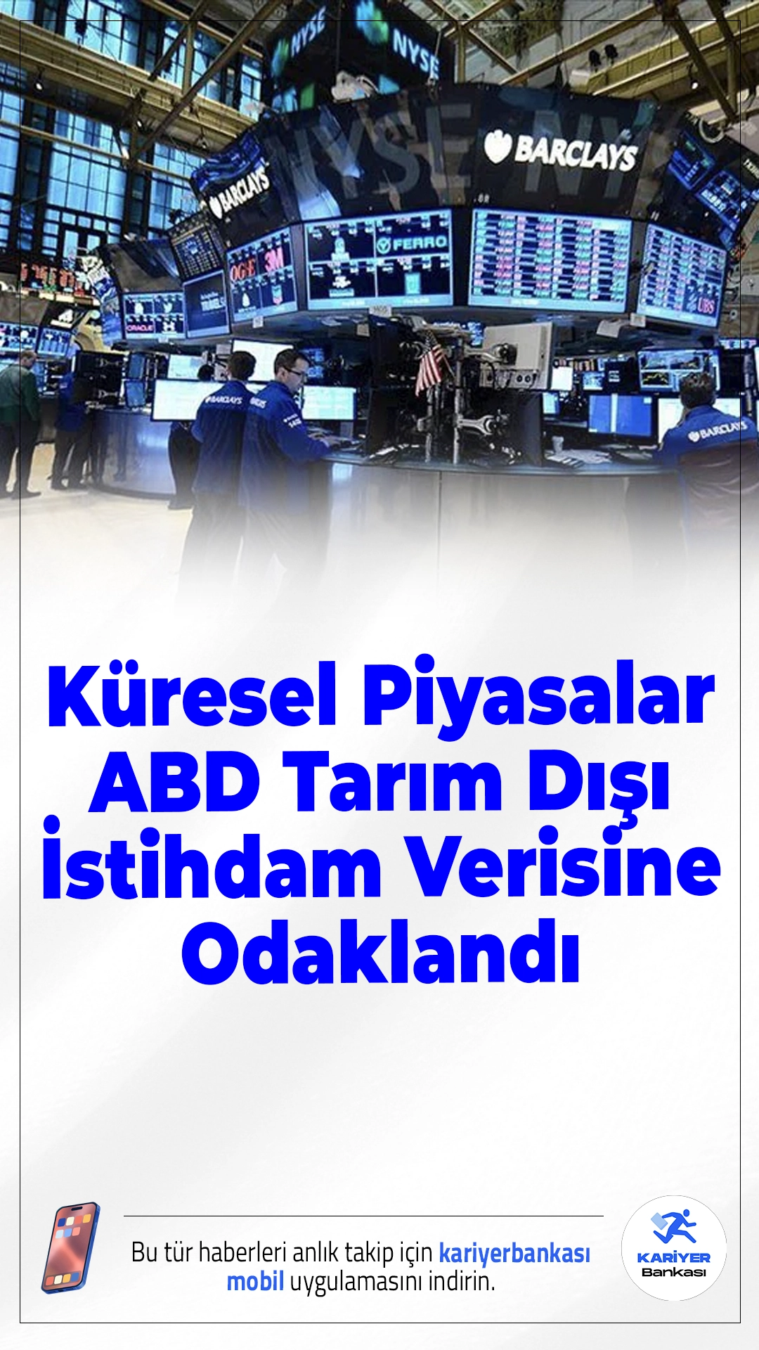 Piyasalar ABD Verisine Kitlendi: Tarım Dışı İstihdam Kritik Önemde.16 Aralık 2025 itibarıyla yatırımcılar gözünü ABD'de açıklanacak tarım dışı istihdam verisine çevirdi. Fed’in politika rotasını belirlemesi beklenen veri öncesi piyasalarda temkinli bir hava hâkim.