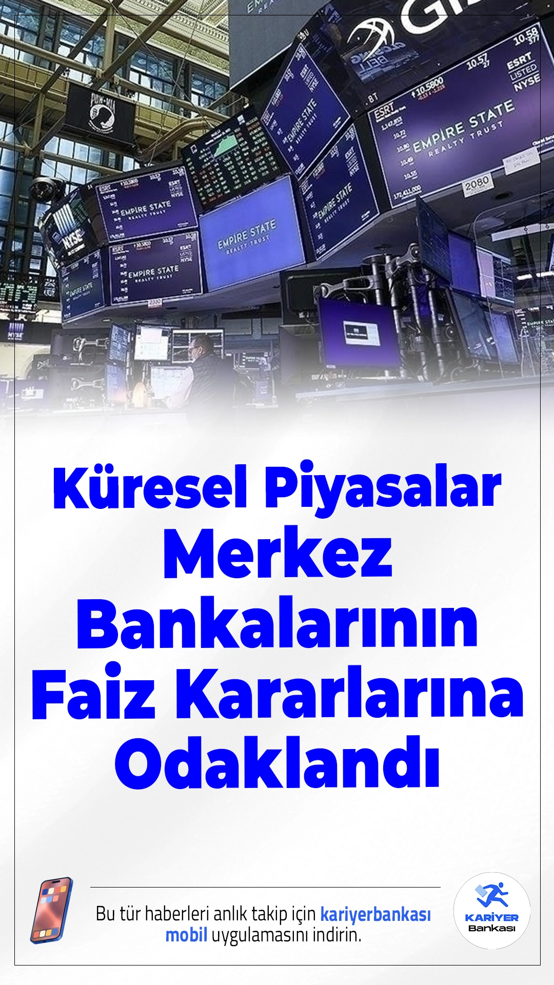 Küresel Piyasalar Merkez Bankalarının Faiz Kararlarına Odaklandı.ABD’den Japonya’ya, İngiltere’den Euro Bölgesi’ne kadar merkez bankalarının faiz kararları yeni haftada piyasaların yönünü belirleyecek. Gözler aynı zamanda ABD enflasyon ve istihdam verilerinde olacak.