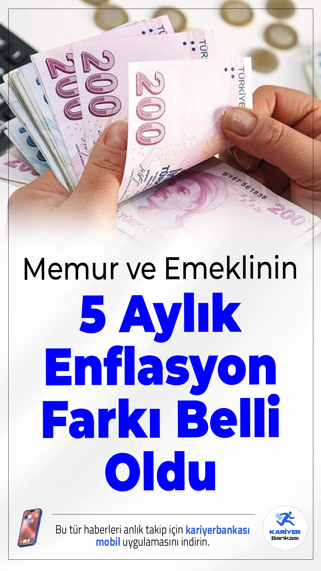 Memur ve Emeklinin 5 Aylık Enflasyon Farkı Belli Oldu.Kasım ayı enflasyon verilerinin açıklanmasıyla birlikte 2026 Ocak ayında memur ve emeklilere yapılacak zam oranı büyük oranda netleşti. Milyonlarca kişinin merakla beklediği maaş artış oranları için kritik olan 5 aylık enflasyon farkı belli oldu.