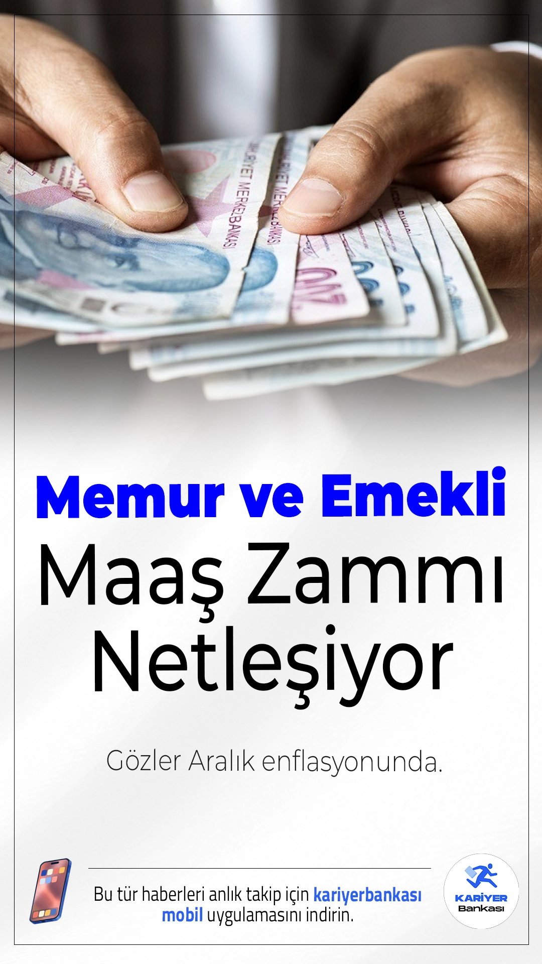 Memur ve Emekli maaş Zammı Netleşiyor: Gözler Aralık Enflasyonunda.Ocak ayında milyonları ilgilendiren maaş zammı kesinleşecek. Kasım verilerine göre memur ve emekliye yüzde 17,55, SSK ve Bağ-Kur emeklisine ise yüzde 11,20 zam netleşti. Gözler aralık enflasyonunda.