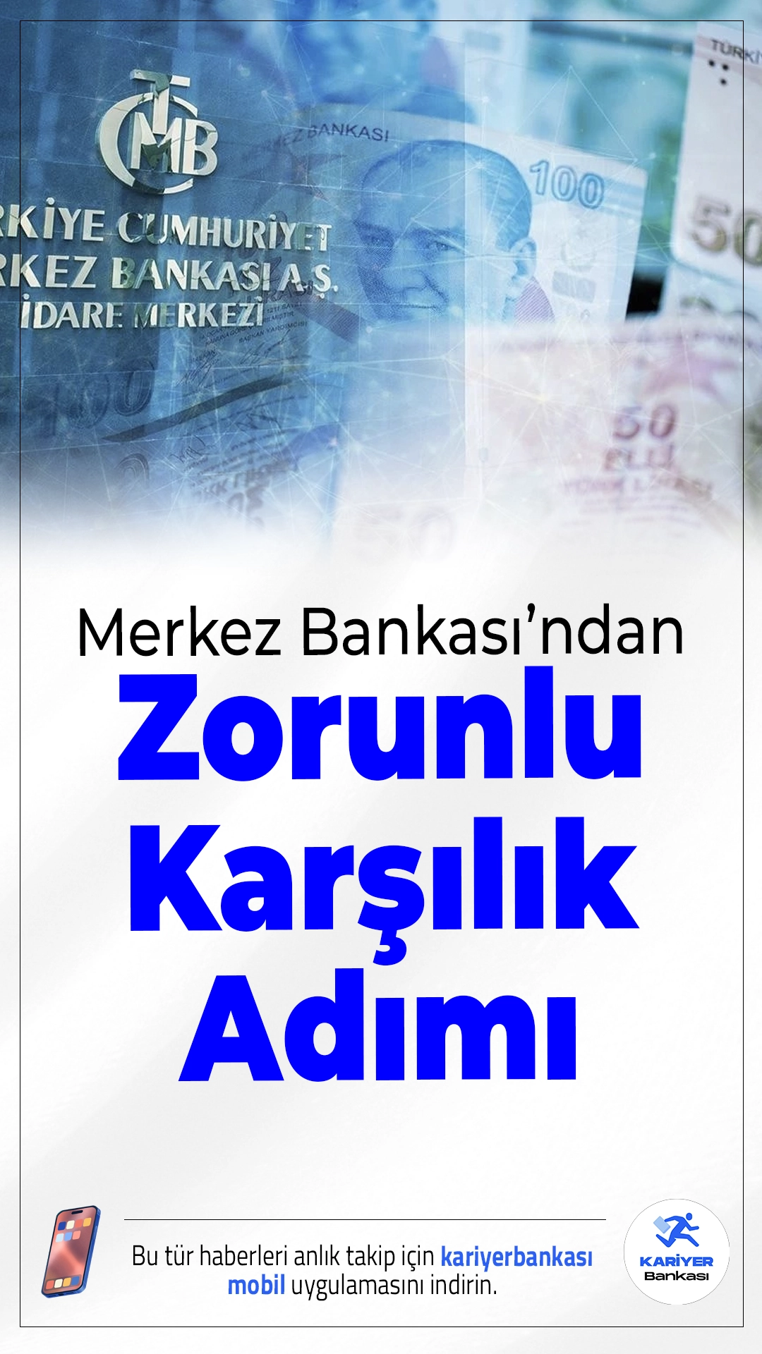 Merkez Bankası’ndan Zorunlu Karşılık Adımı.Türkiye Cumhuriyet Merkez Bankası (TCMB), zorunlu karşılık uygulamasında sadeleşme kapsamında önemli değişikliklere gitti. Yapılan düzenlemelerle döviz ve altın mevduatları ile finansman şirketlerine ilişkin birçok oran yeniden belirlendi.