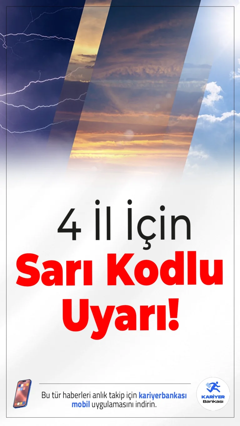 Meteoroloji’den 4 İl İçin Sarı Kodlu Uyarı!Kuvvetli Kar Yağışı Bekleniyor.Meteoroloji Genel Müdürlüğü (MGM), 9 Aralık 2025 Salı günü için Hakkari, Van, Siirt ve Şırnak illerinde sarı kodlu kar yağışı uyarısı yaptı. Vatandaşların olumsuz hava koşullarına karşı dikkatli ve tedbirli olması isteniyor.