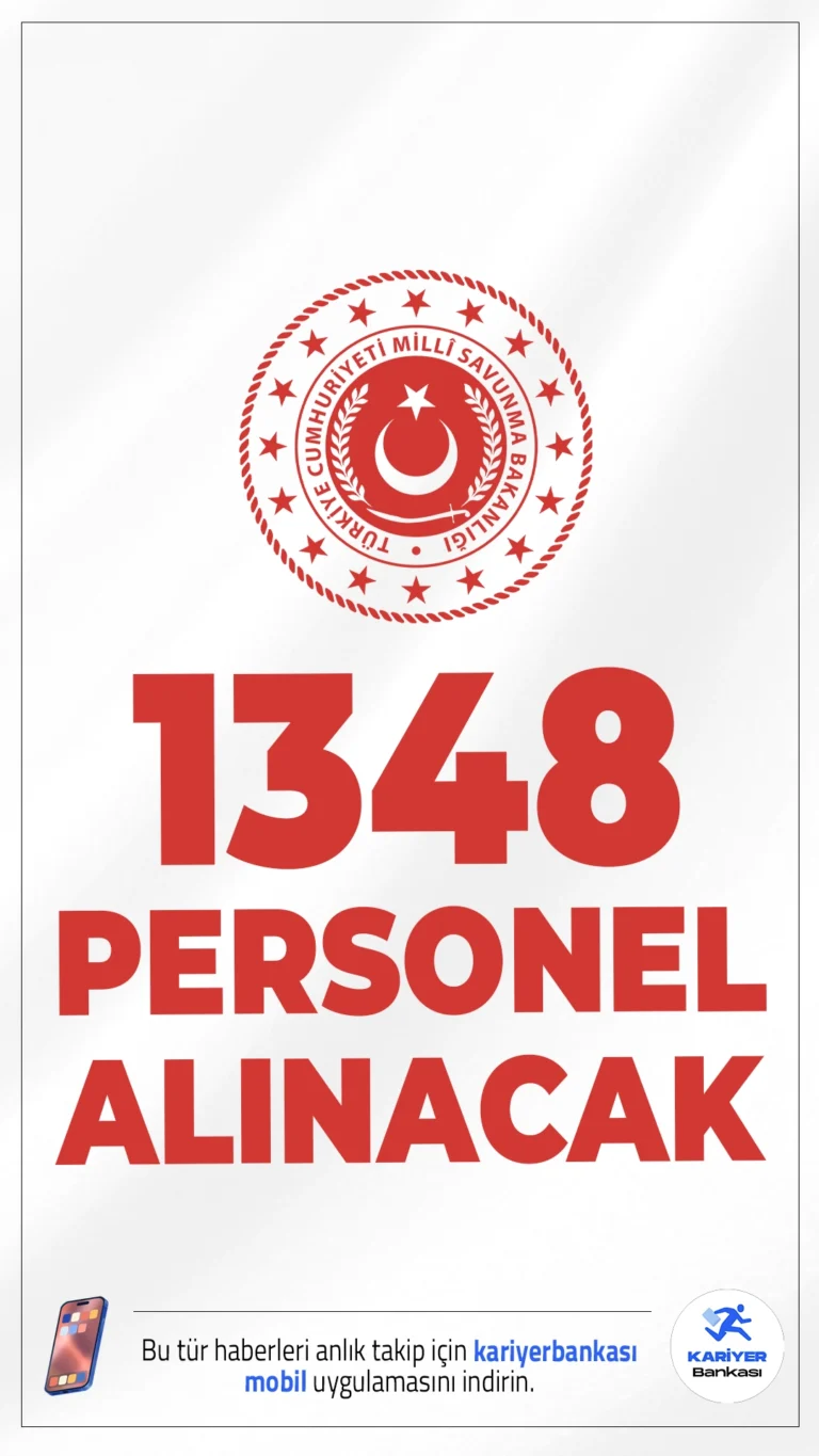 MSB 1348 Personel Alımı Başvuruları Alınacak.Milli Savunma Bakanlığı (MSB), Genelkurmay Başkanlığı, Kuvvet Komutanlıkları ve Millî Savunma Üniversitesi bünyesinde istihdam edilmek üzere, büro personeli, çocuk gelişimcisi, destek personeli, diğer teknik hizmet personeli, hemşire, mühendis, programcı, psikolog, sosyal çalışmacı, tabip, tekniker, teknisyen ünvanlarında olmak üzere farklı branşlarda toplam 1348 sözleşmeli personel alımı yapacak. Başvurular bugün(26 Aralık 2025) itibarıyla alınmaya başlandı.İllere göre kontenjanlar ve şartlar haberimizde.