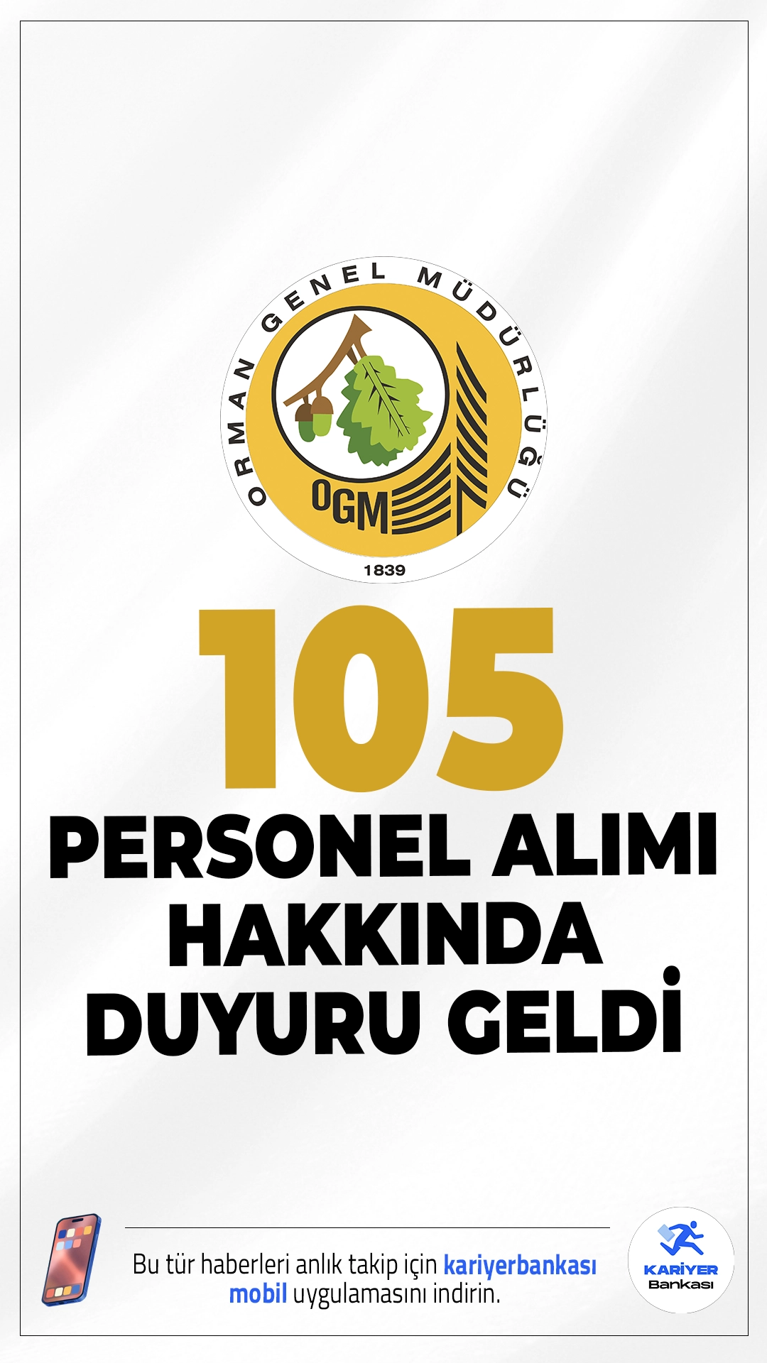 OGM 105 Personel Alımı Hakkında Duyuru Geldi. Orman Genel Müdürlüğü sayfasından, 2025 Yılı 30 Adet İHA Pilotu ve 75 adet İHA Teknik Personeli olmak üzere 105 personel alımı yedek adayların tercih sonuçlarına ilişkin duyuru yayımlandı.