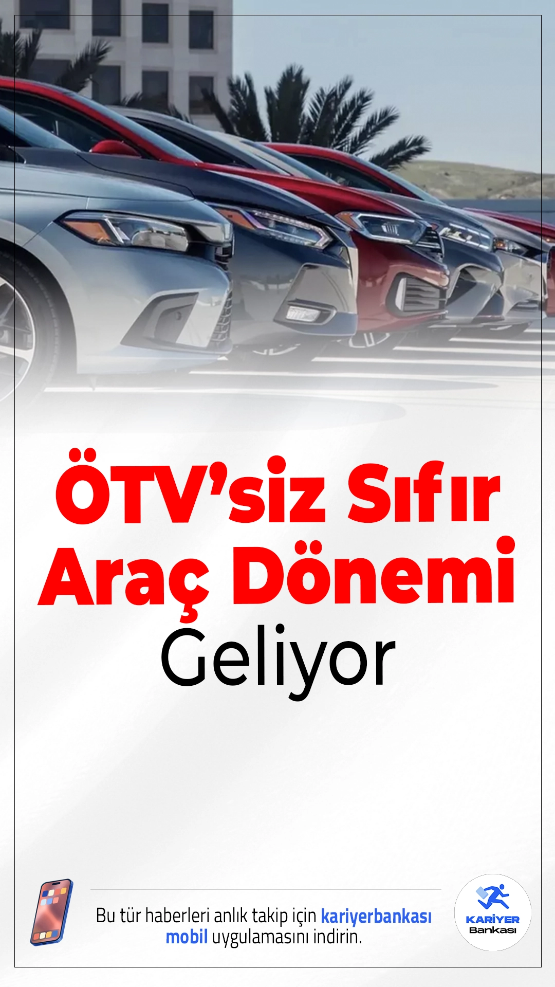 ÖTV’siz Sıfır Araç Dönemi Geliyor.Sanayi ve Teknoloji Bakanlığı'nın yeni çalışmasıyla 3 ve üzeri çocuklu aileler için ÖTV’siz sıfır yerli otomobil fırsatı gündemde. Ayrıca 25 yaş üstü araçlar trafikten çekilecek.