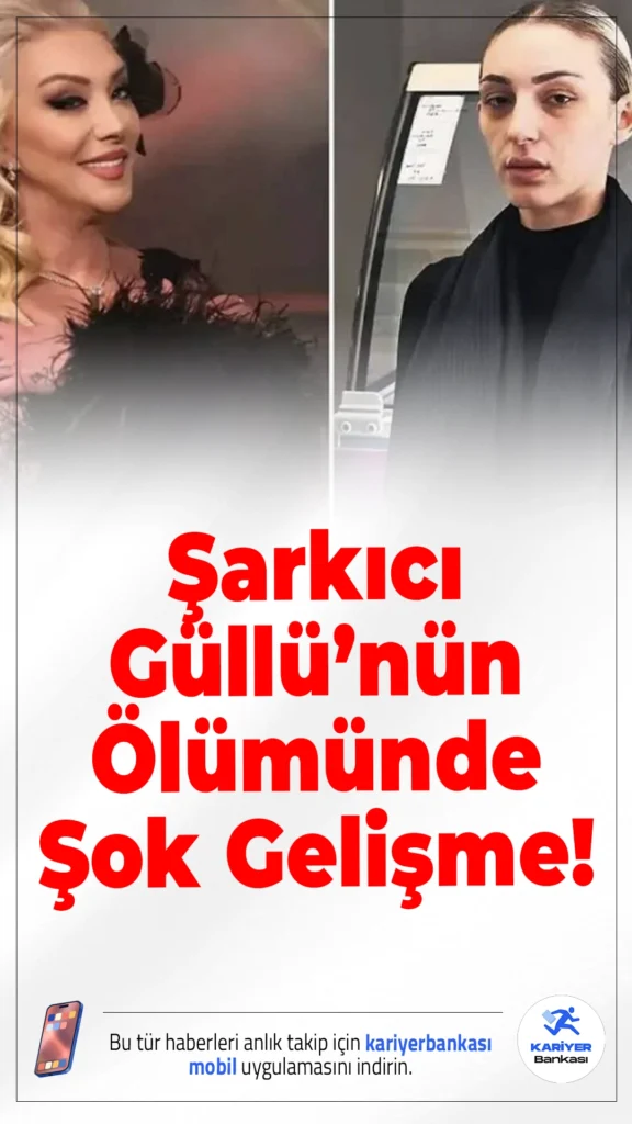 Şarkıcı Güllü’nün Ölümünde Şok Gelişme: Kızı ve Arkadaşı Gözaltında!Yalova’da 26 Eylül’de hayatını kaybeden “Güllü” adıyla tanınan şarkıcı Gül Tut’un ölümüne ilişkin yürütülen soruşturma derinleşti. Tut’un kızı Tuğyan Ülkem Gülter ile arkadaşı Sultan Nur Ulu, “kasten öldürme” suçlamasıyla gözaltına alındı. Soruşturma kapsamında olayla ilgili 3 kişi daha gözaltına alındı.