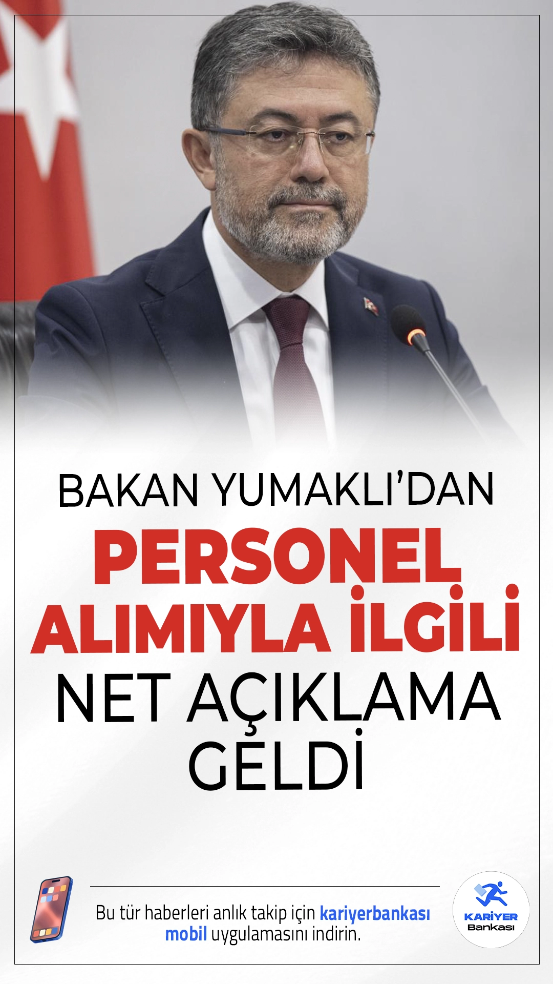 Tarım ve Orman Bakanlığı Personel Alımı Ne Zaman? Bakan Yumaklı'dan Açıklama.Tarım ve Orman Bakanlığı'nda atama bekleyen binlerce kişi gözünü yeni personel alımı ilanına çevirmiş durumda. Ancak Bakan İbrahim Yumaklı’dan gelen son açıklamalar, sürecin henüz netleşmediğini ortaya koydu.